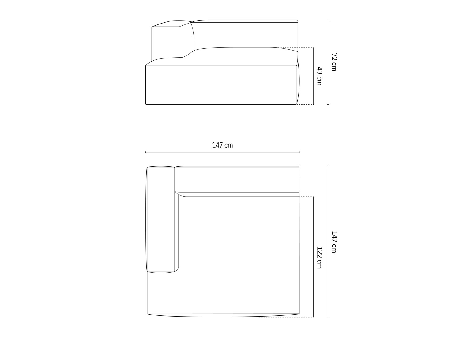 Modulinis fotelis Beckley F106 (Paris Cream)