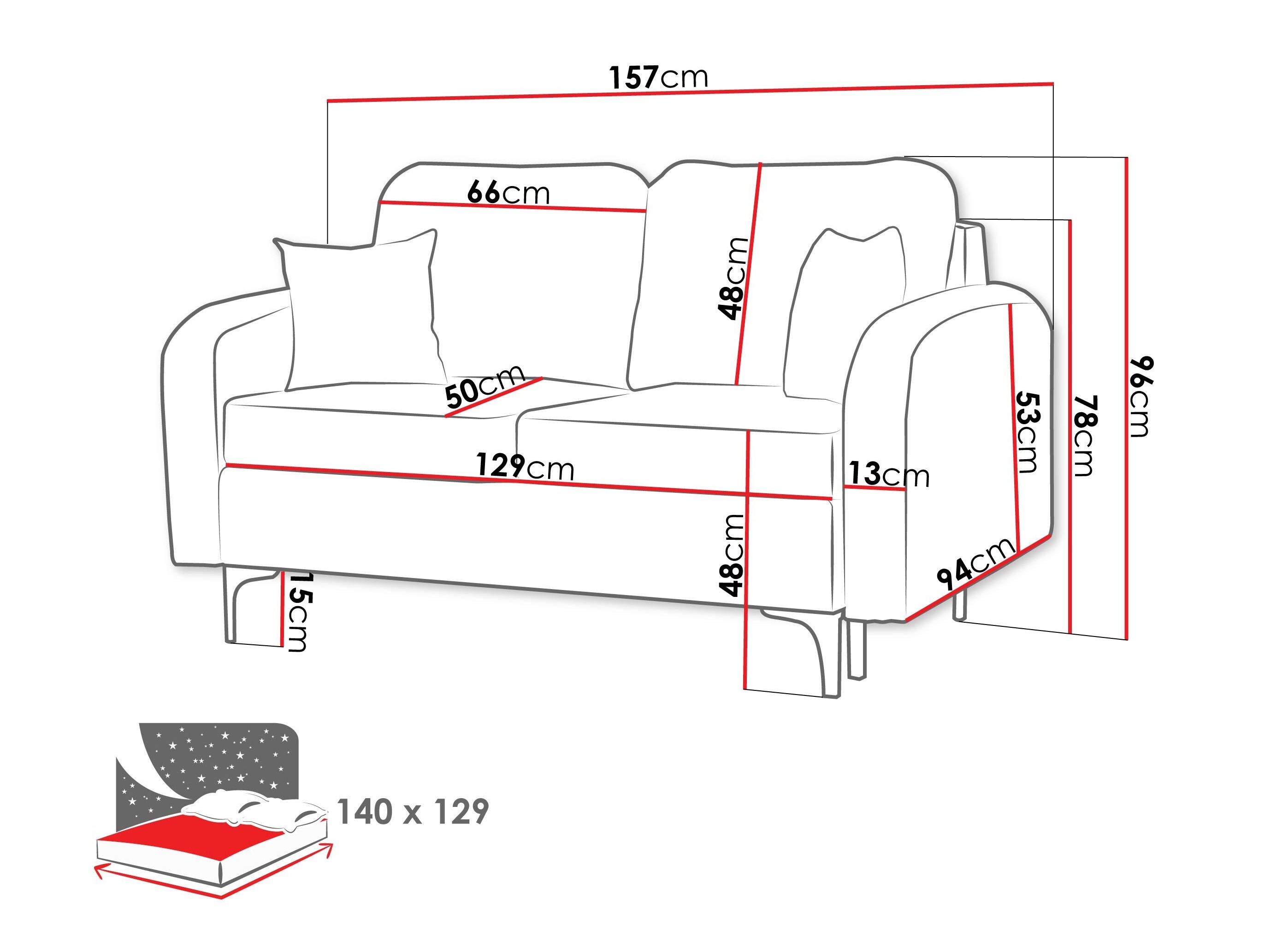 Sofa lova Torlua 101 (Manila 16)
