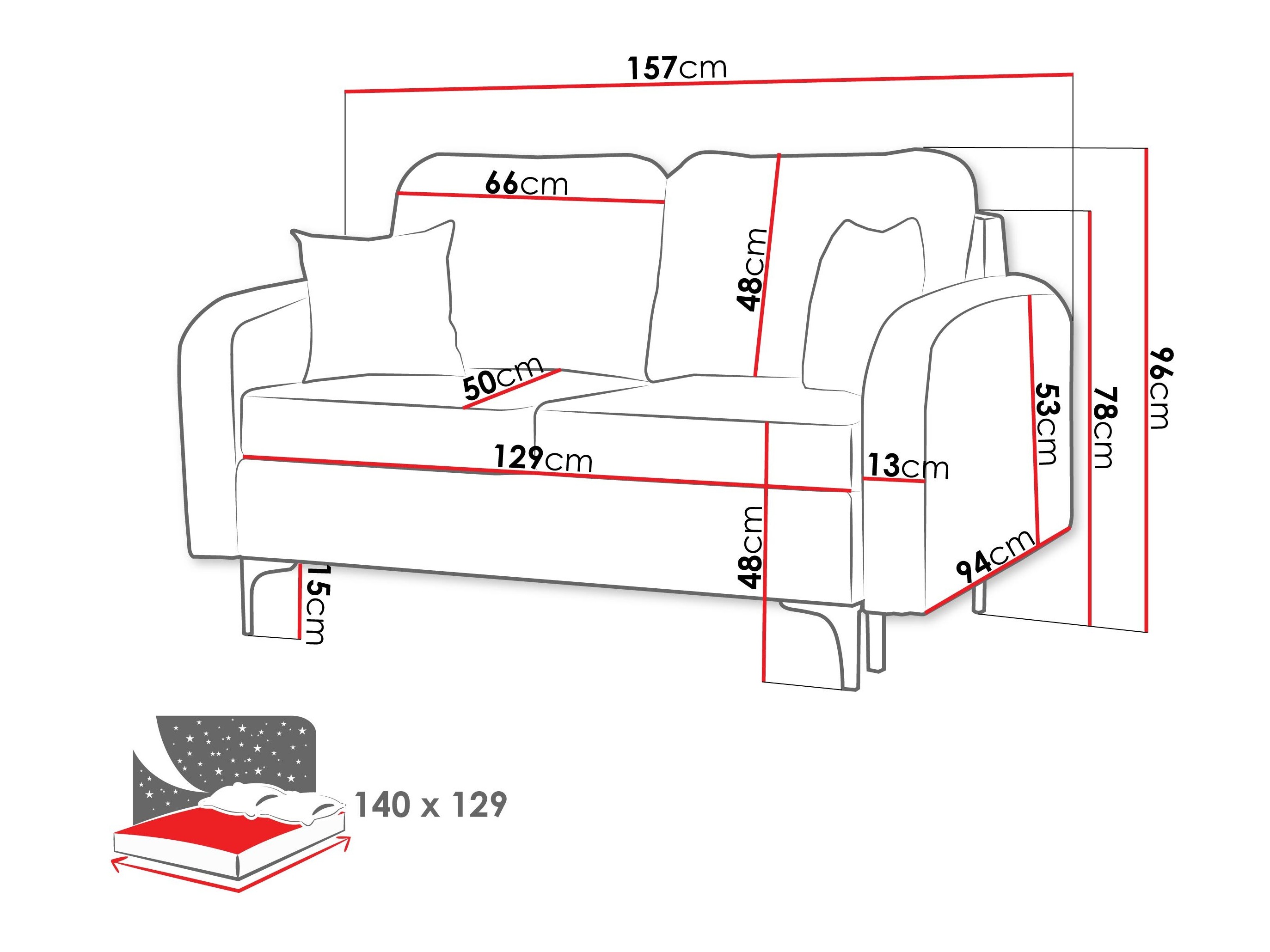 Sofa lova Torlua 101 (Manila 19)