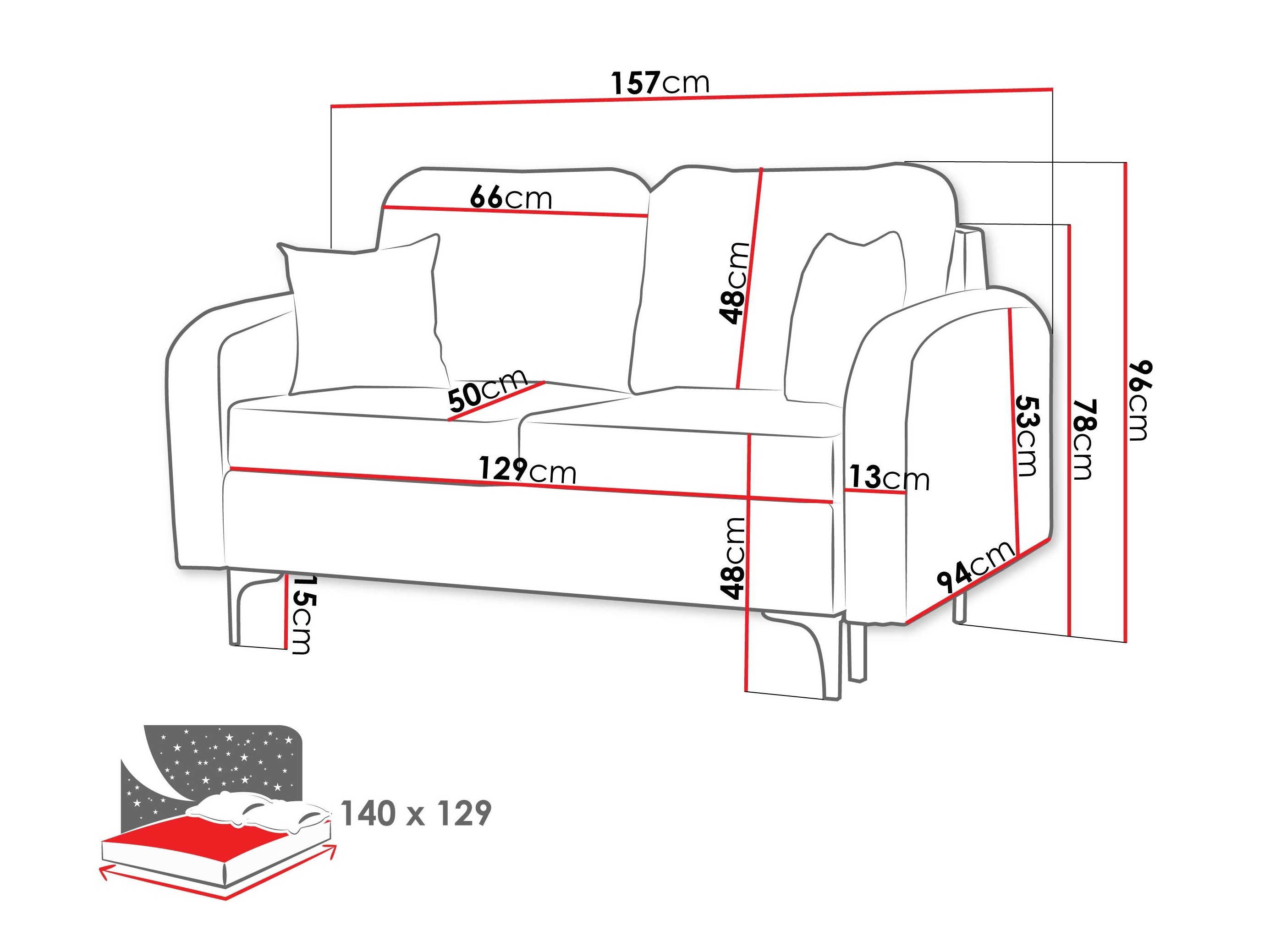 Sofa lova Torlua 101 (Manila 25)