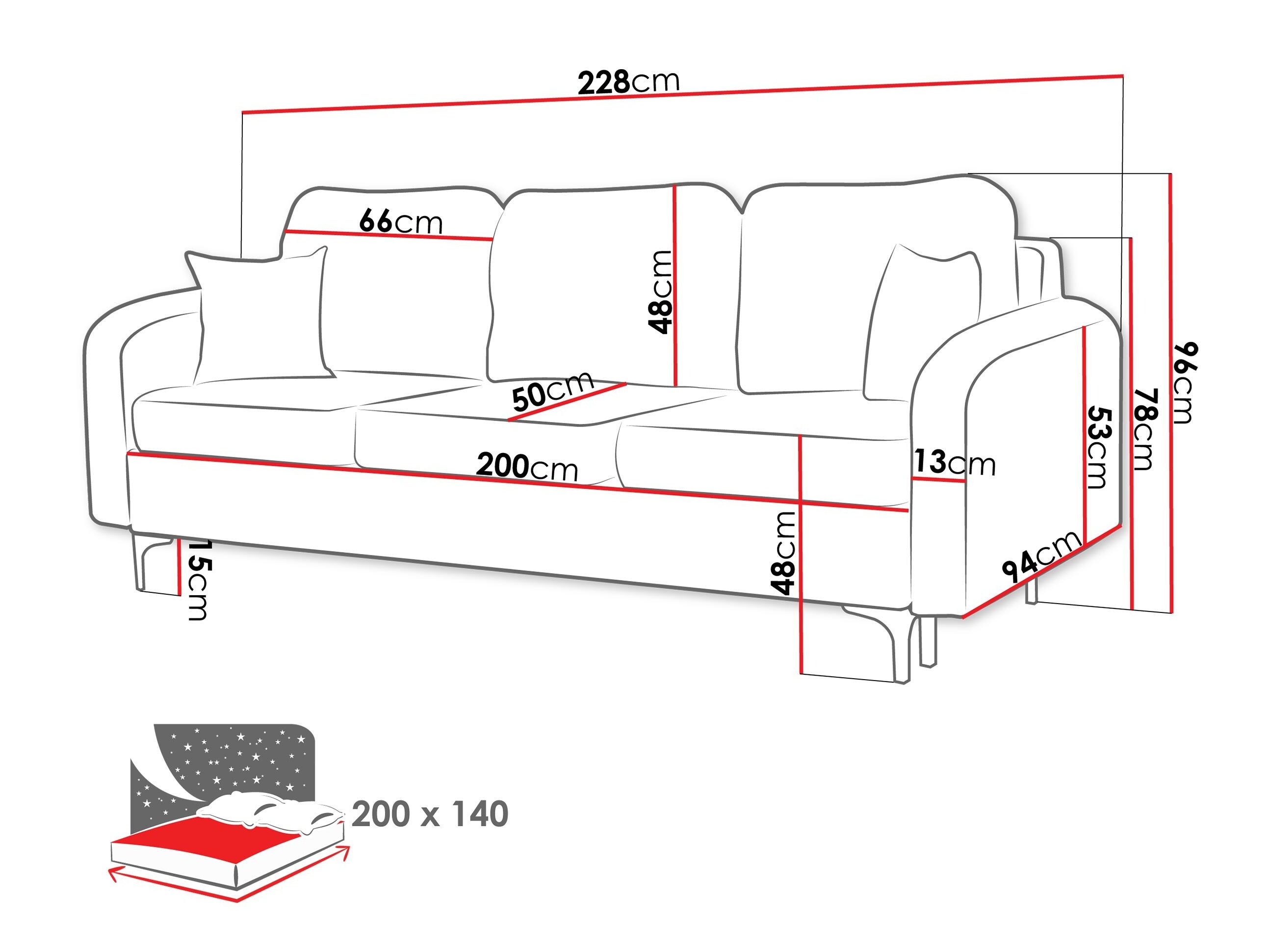 Sofa lova Torlua 102 (Manila 16)
