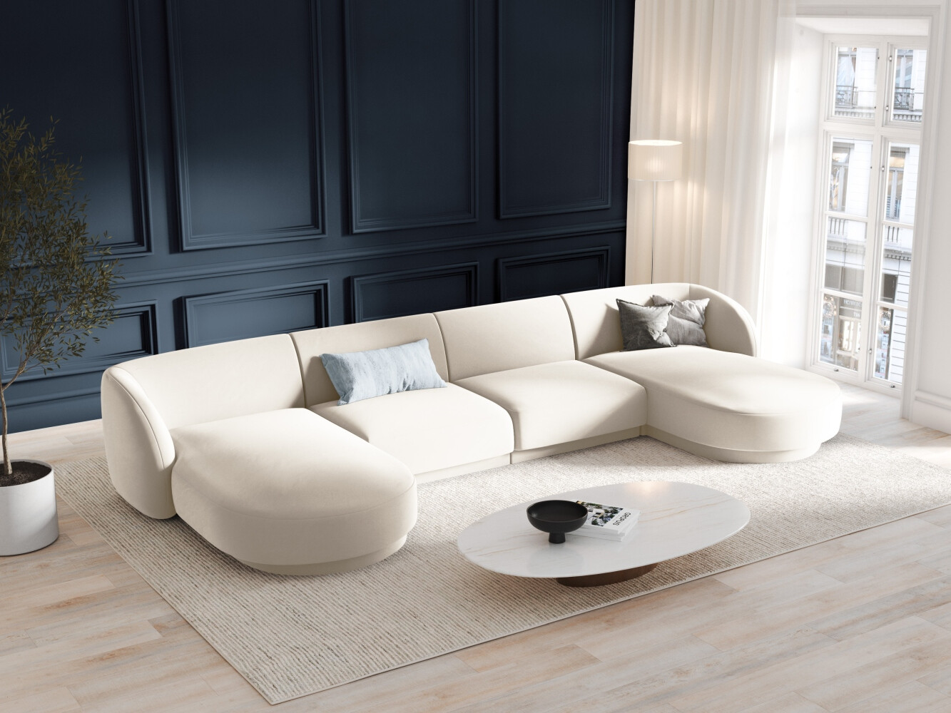 Modulinis minkštas kampas Tivlomi 108 (Bluvel 22)
