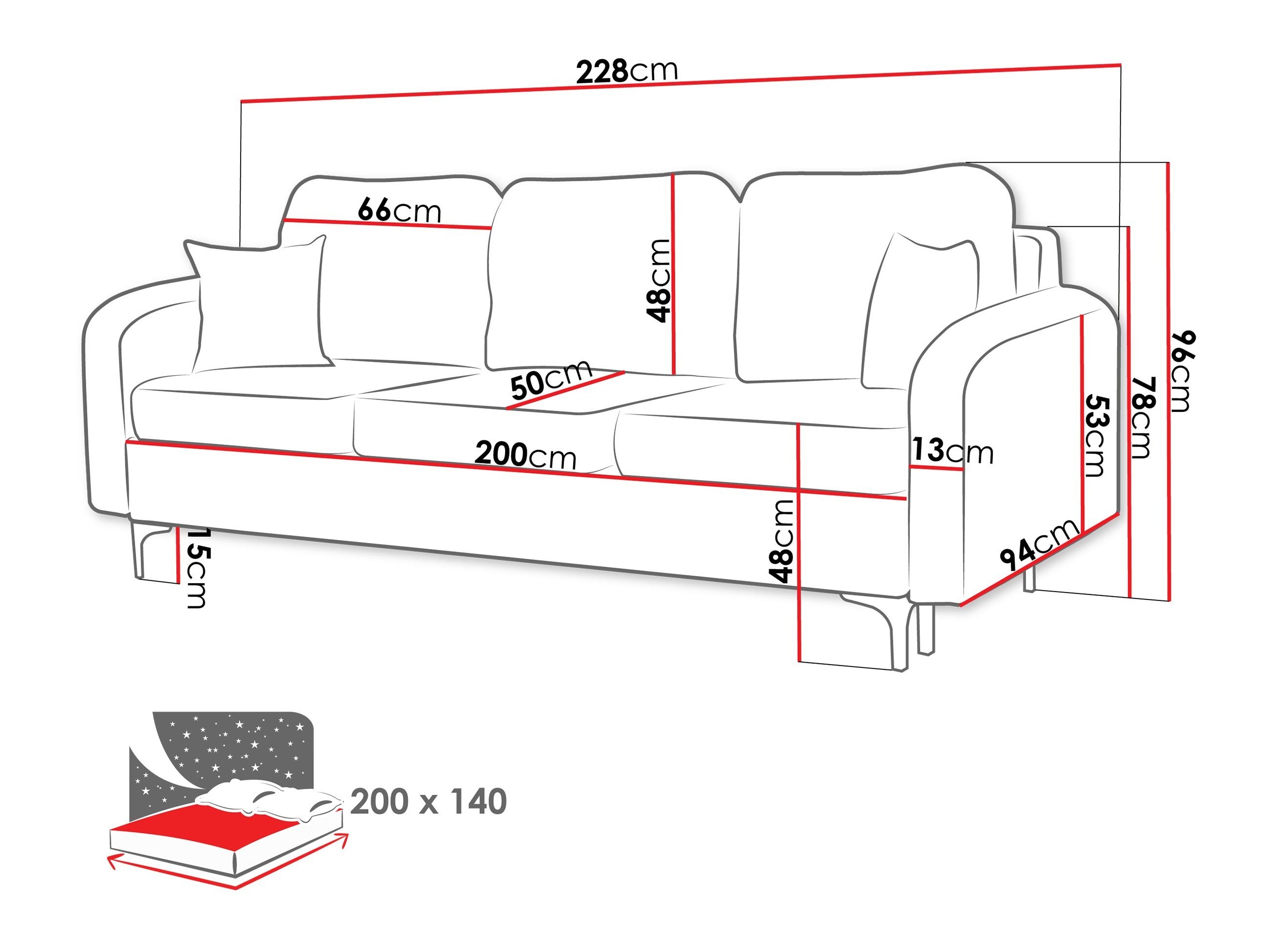 Sofa lova Torlua 102 (Manila 19)