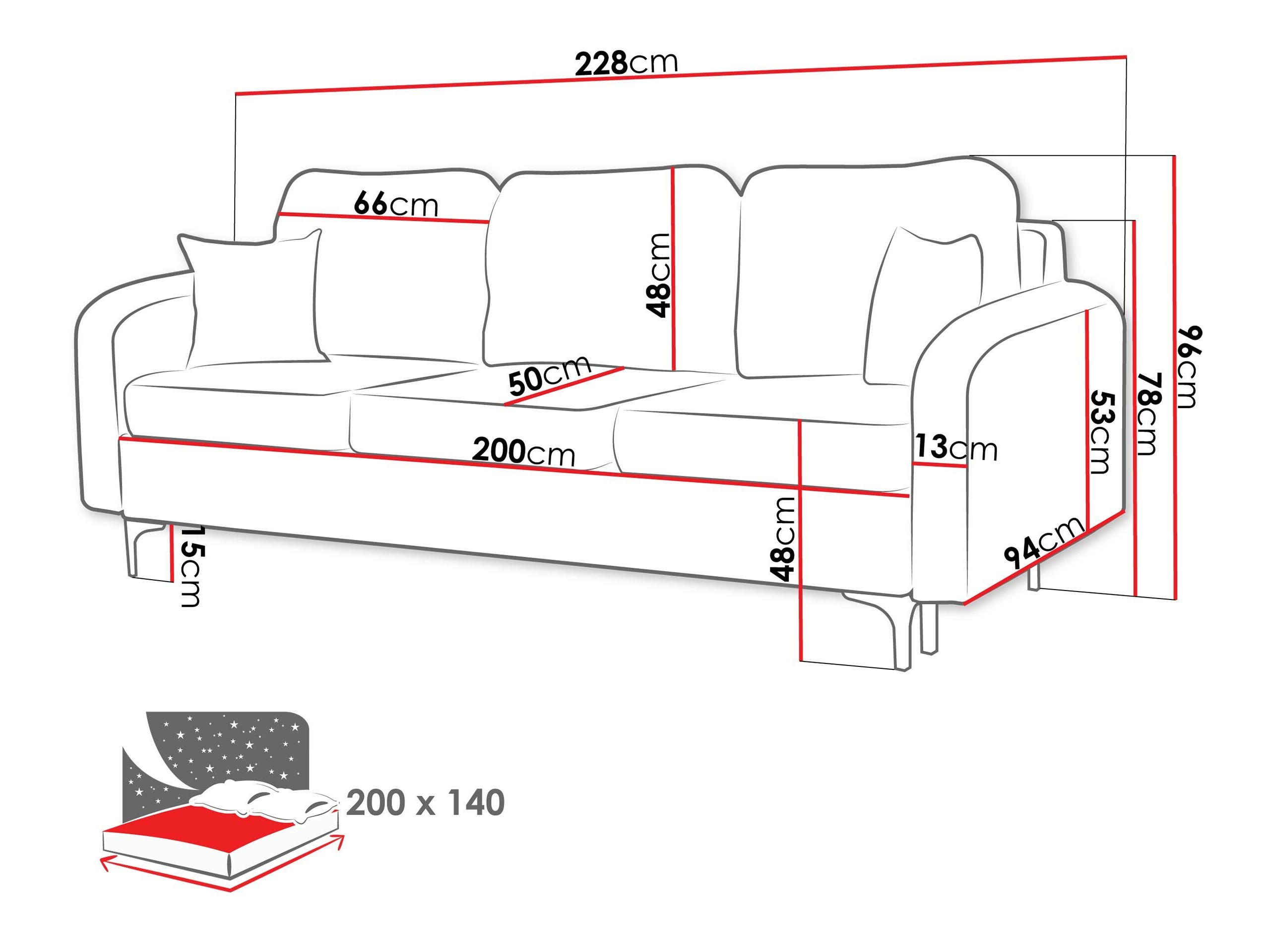 Sofa lova Torlua 102 (Manila 29)