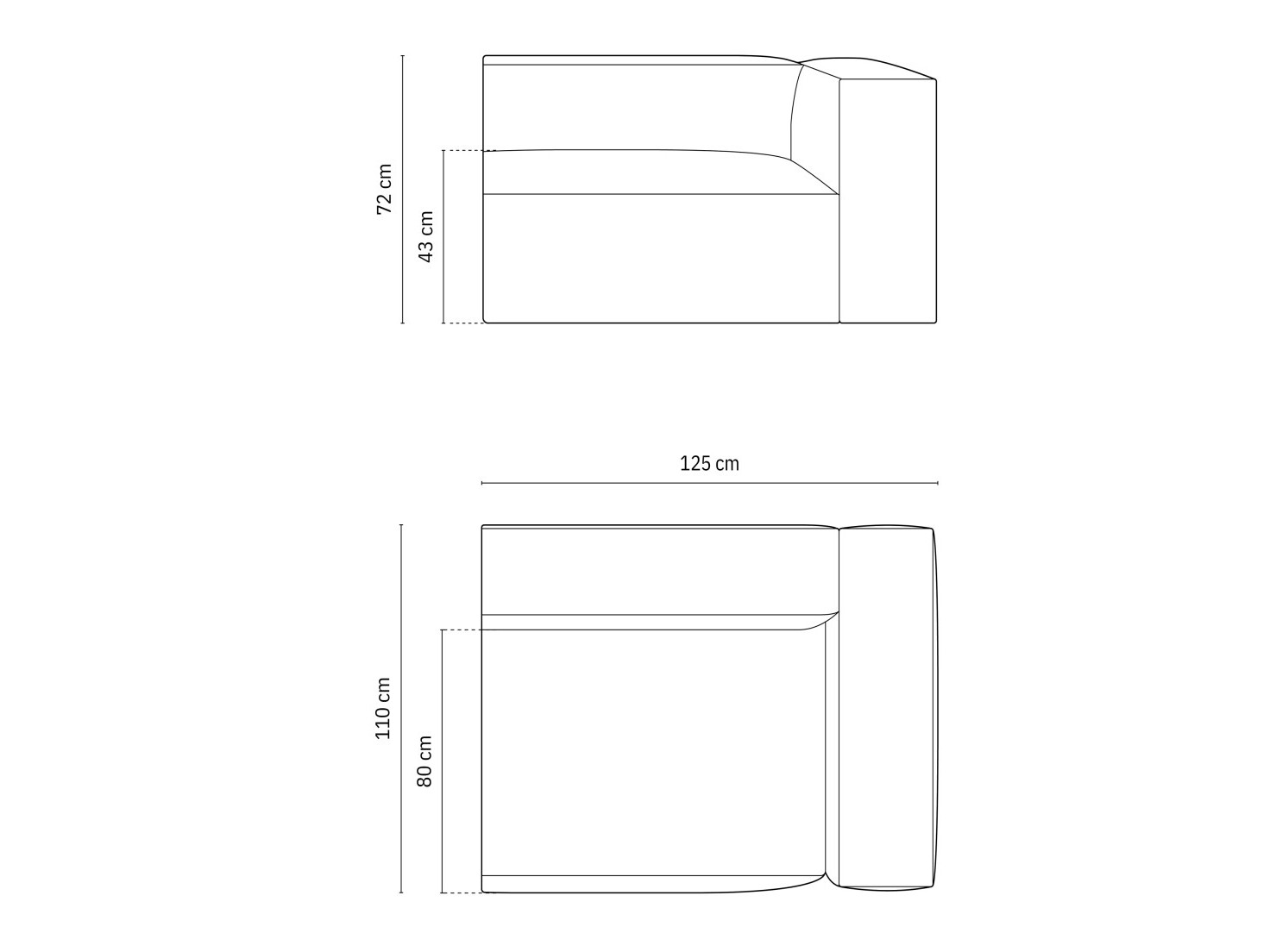 Modulinė sėdimoji dalis Sonsore 106 (Liberty 22)