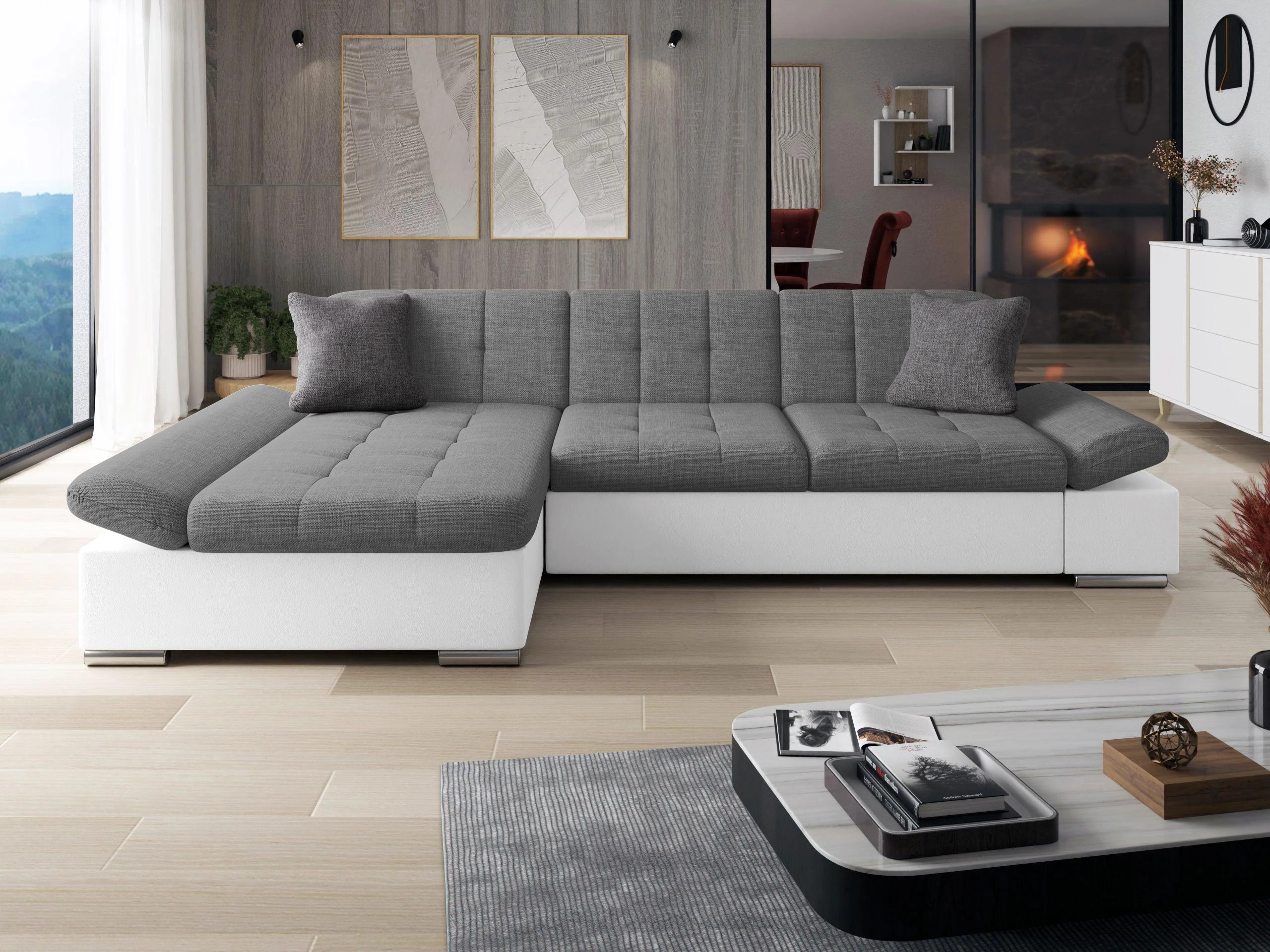 Minkštas kampas Comfivo Serenitas (Soft 017 + Lux 05 + Lux 06)