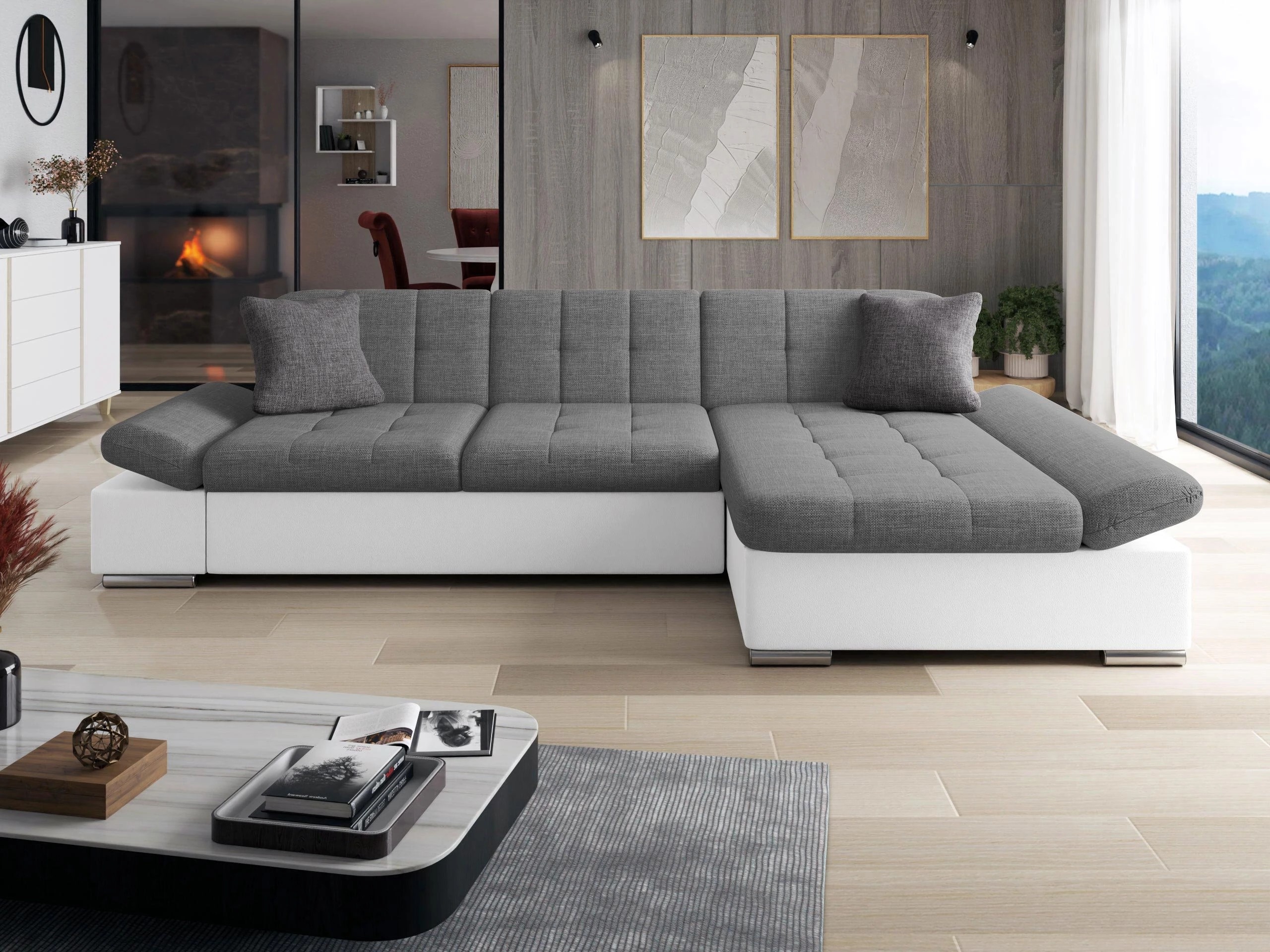 Minkštas kampas Comfivo Serenitas (Soft 017 + Lux 05 + Lux 06)