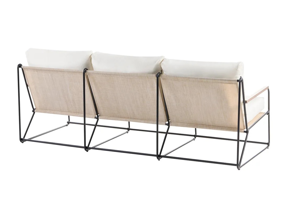 Lauko baldų komplektas Berwyn 3320 (Juoda + Smėlinė)