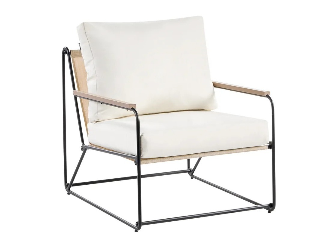 Lauko baldų komplektas Berwyn 3320 (Juoda + Smėlinė)