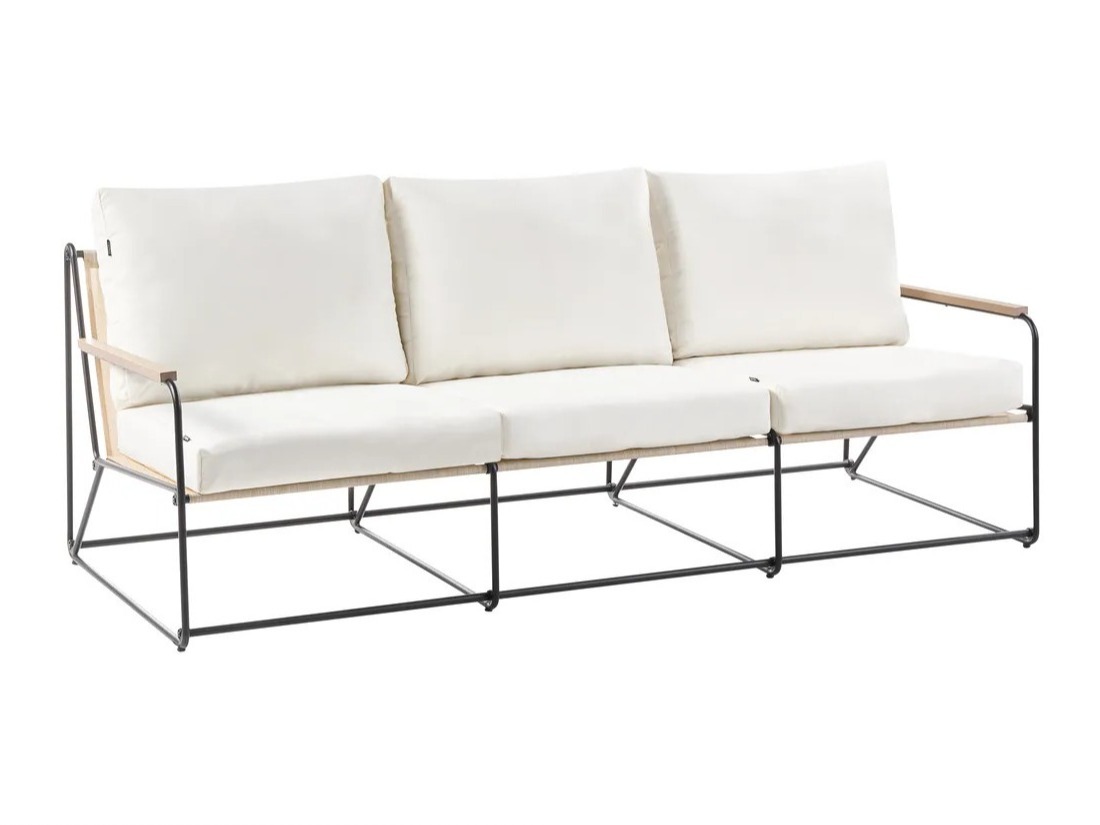 Lauko baldų komplektas Berwyn 3320 (Juoda + Smėlinė)