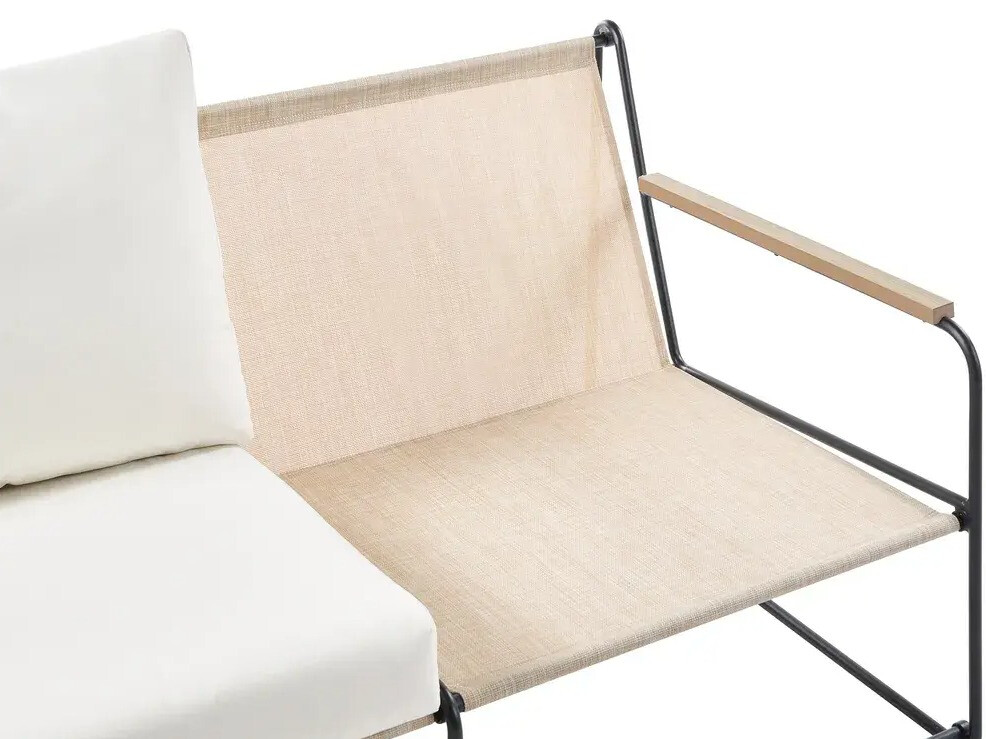 Lauko baldų komplektas Berwyn 3320 (Juoda + Smėlinė)