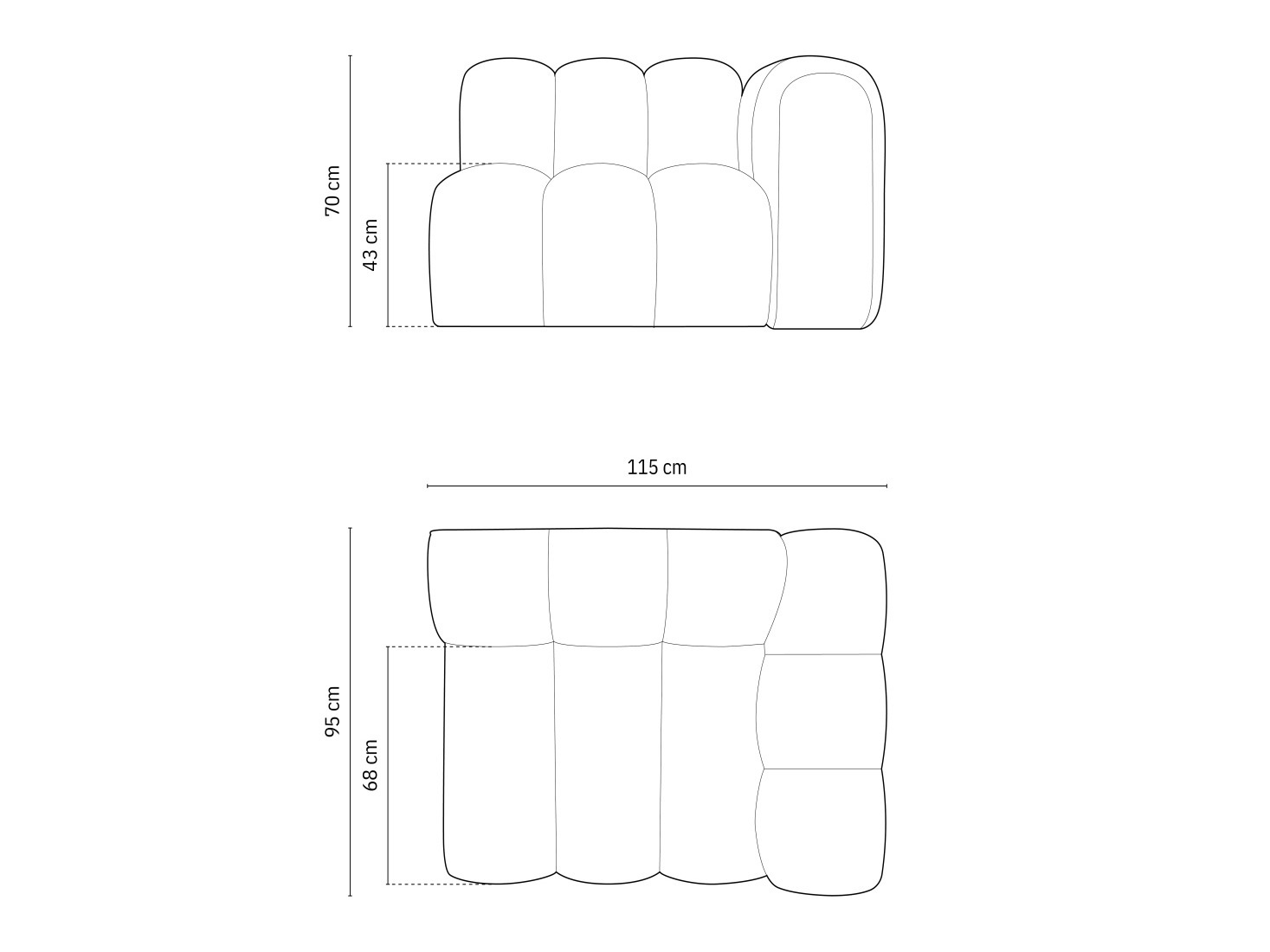 Modulinė sėdimoji dalis Cirleve 110 (Eden 10)