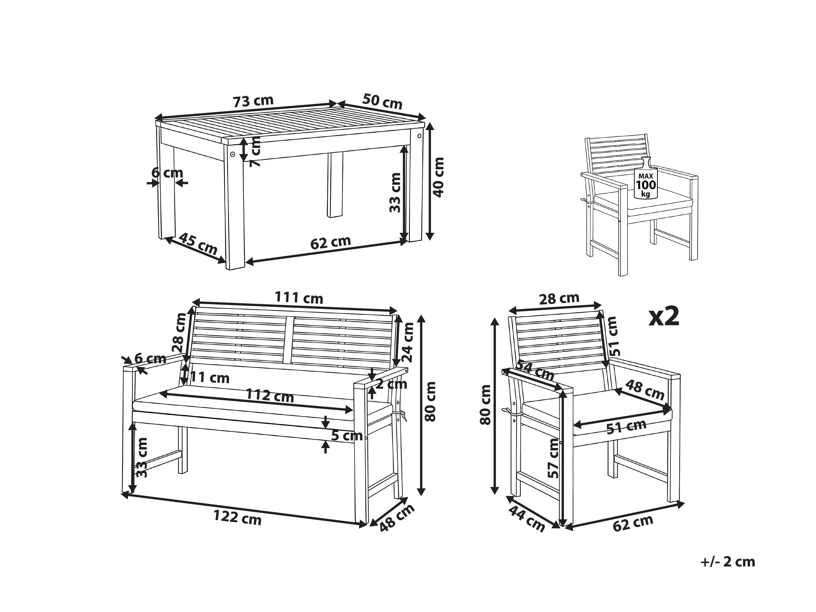 Lauko baldų komplektas Berwyn 3321