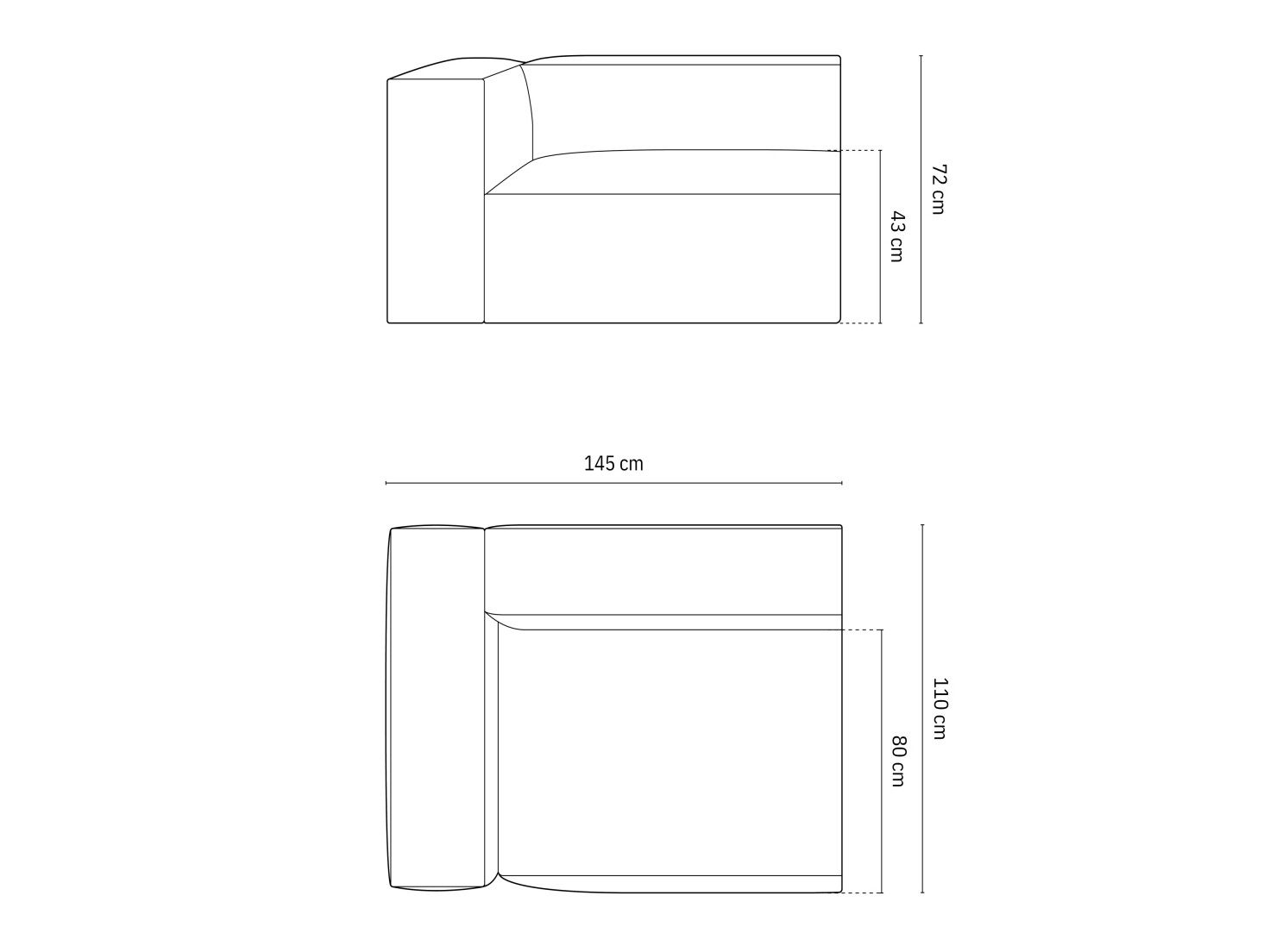 Modulinis fotelis Beckley F111 (Paris Cream)
