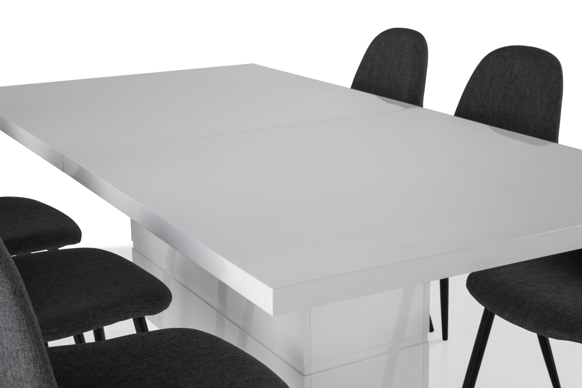 Valgomojo komplektas Scandinavian Choice 624 (Pilka + Juoda)