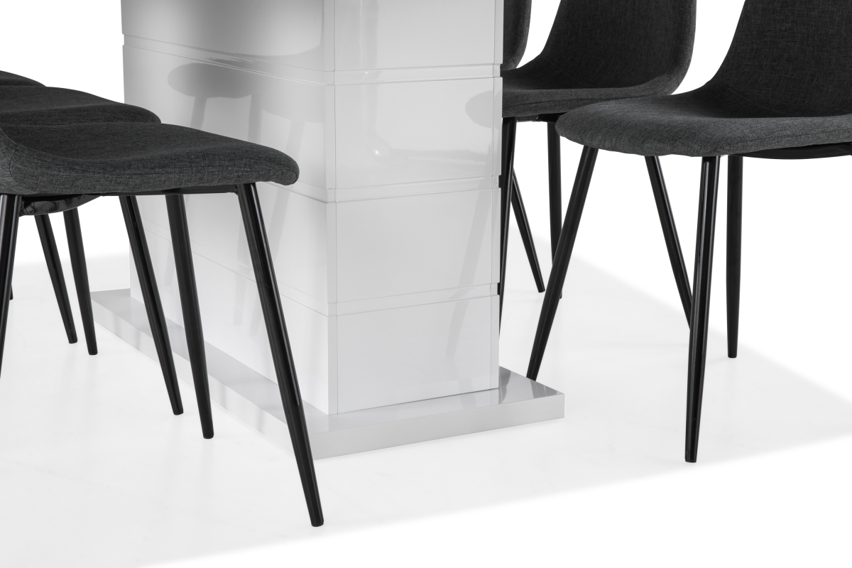 Valgomojo komplektas Scandinavian Choice 624 (Pilka + Juoda)