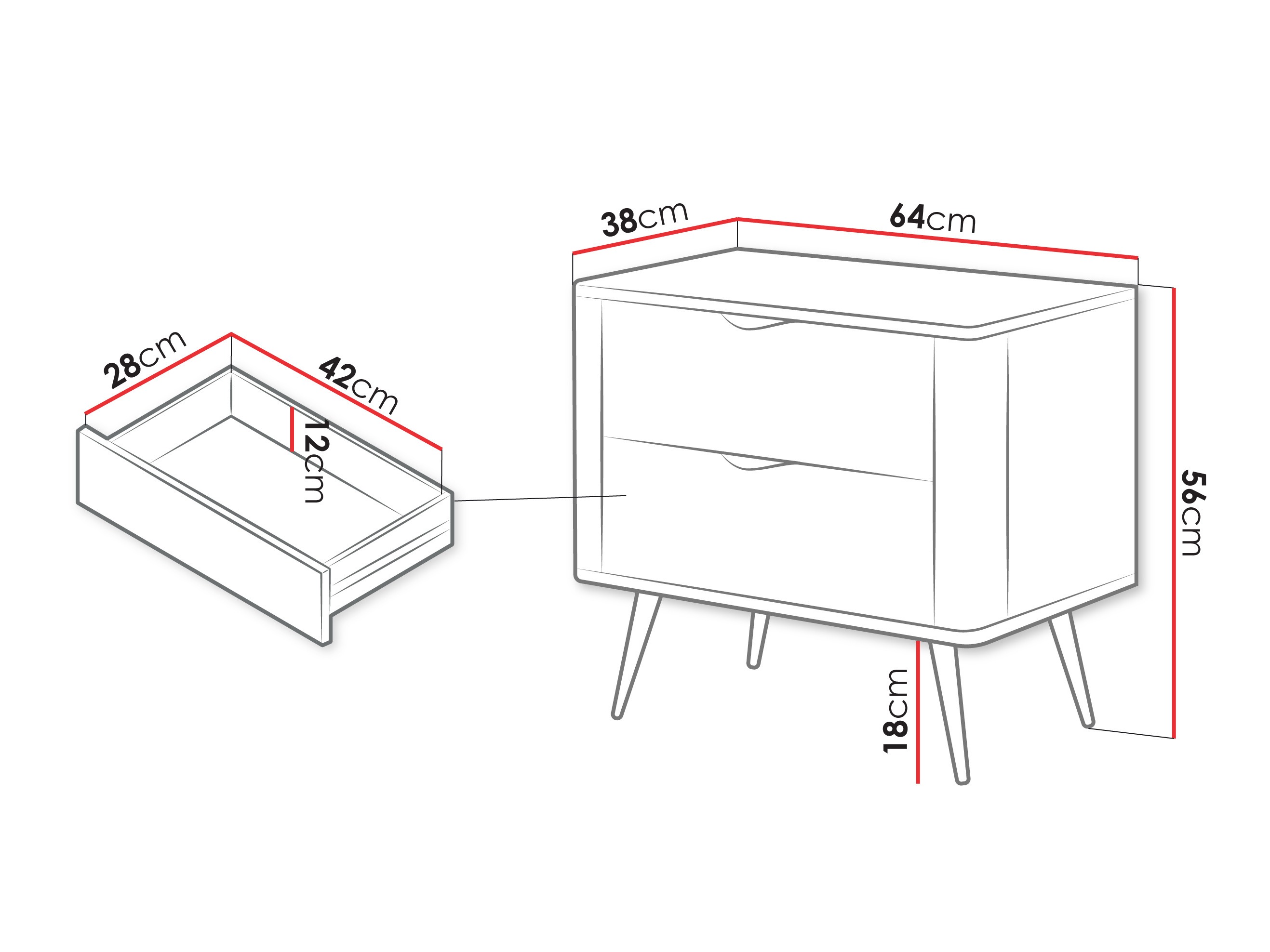 Naktinis staliukas ST8737