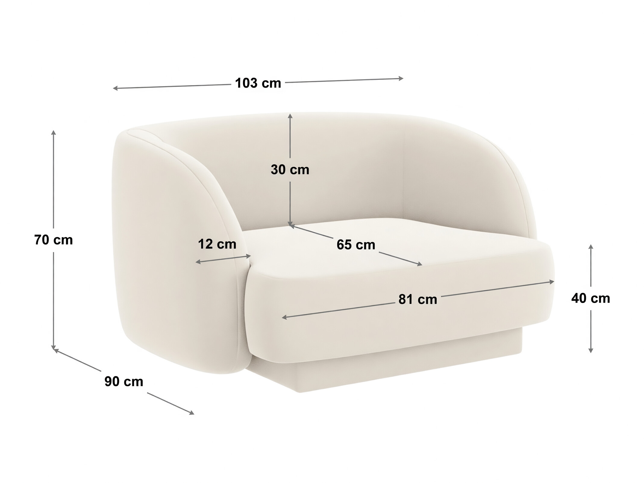 Fotelis Tivlomi 111 (Bluvel 22)