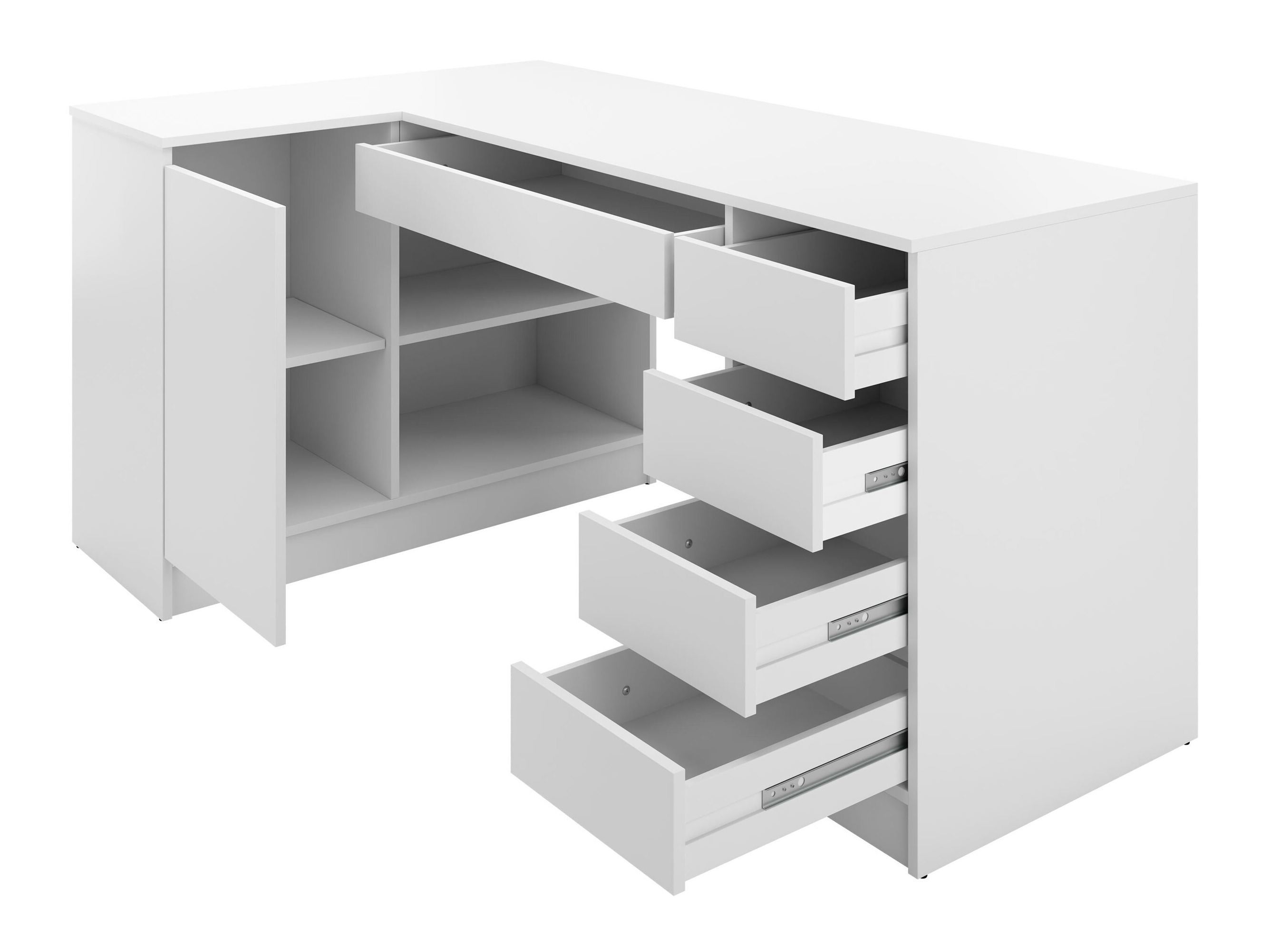 Kampinis darbo stalas Comfivo 568 (Smėlinė)