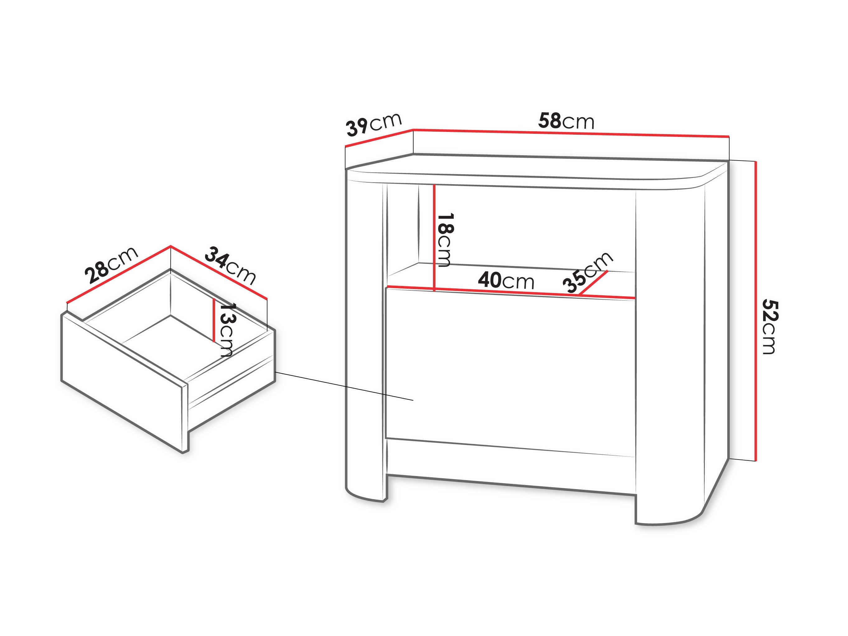 Naktinis staliukas Somore 104