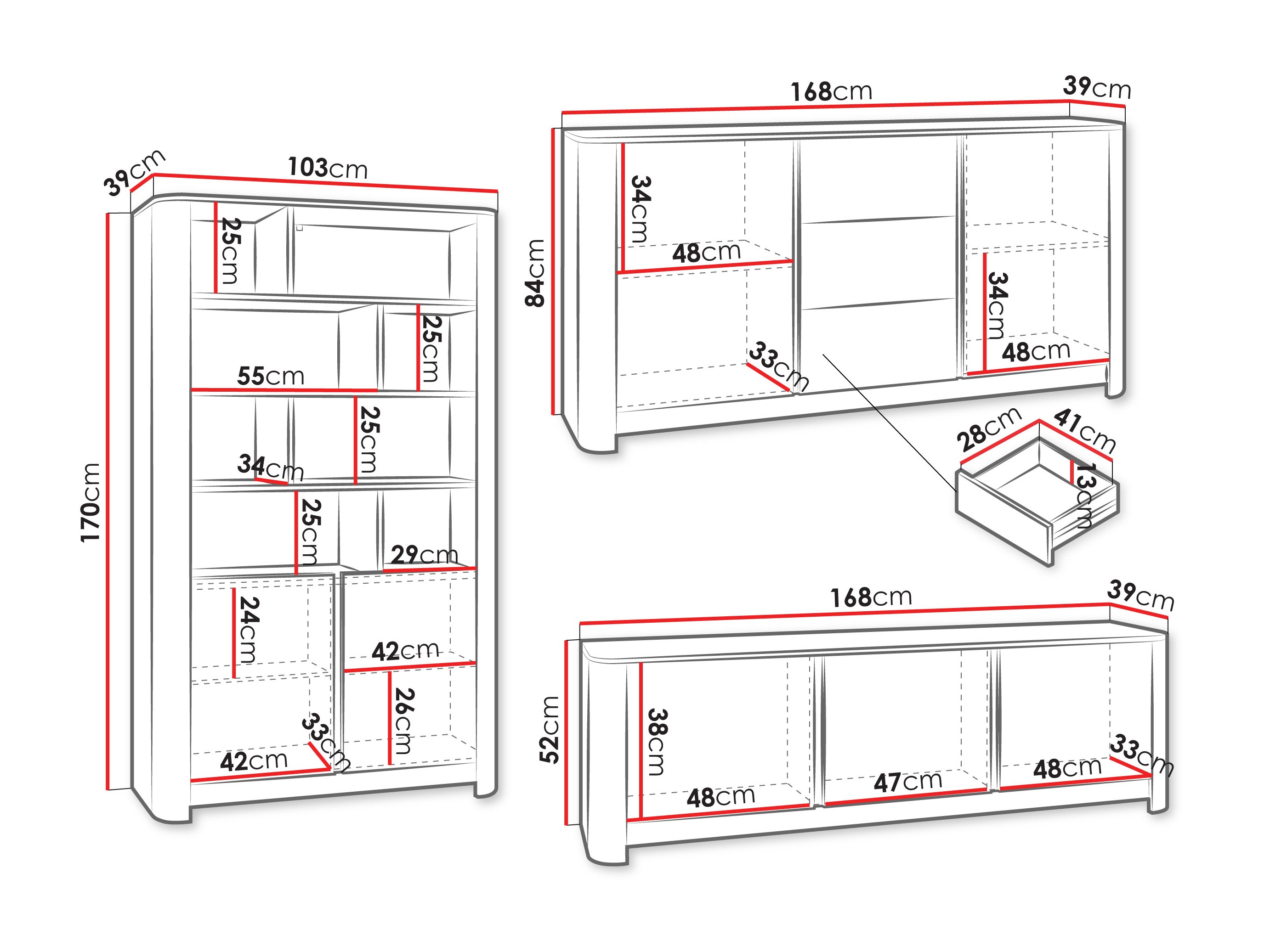 Svetainės komplektas Somore 105