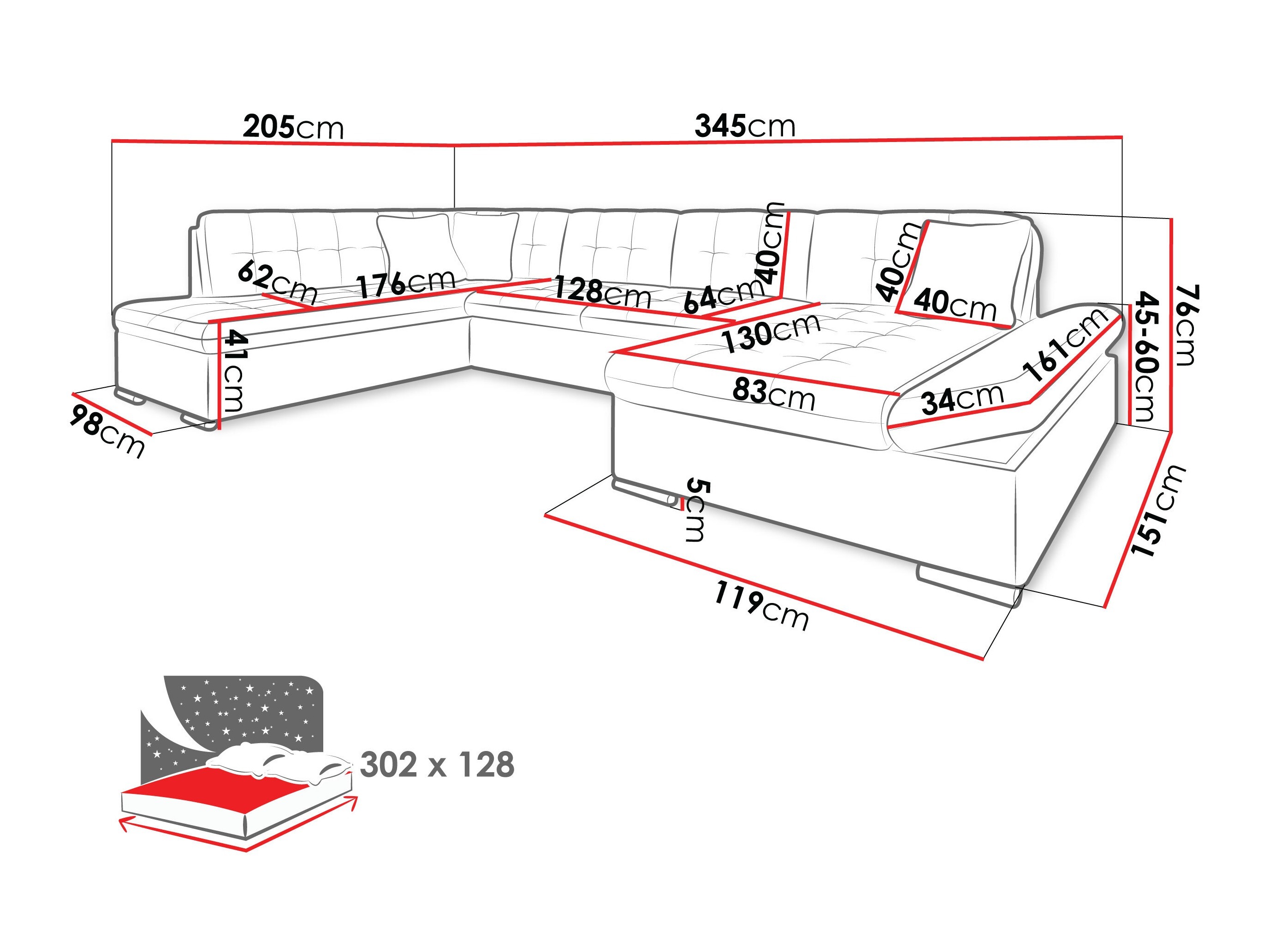 Minkštas kampas Comfivo Tilia I (Margo 227.09)