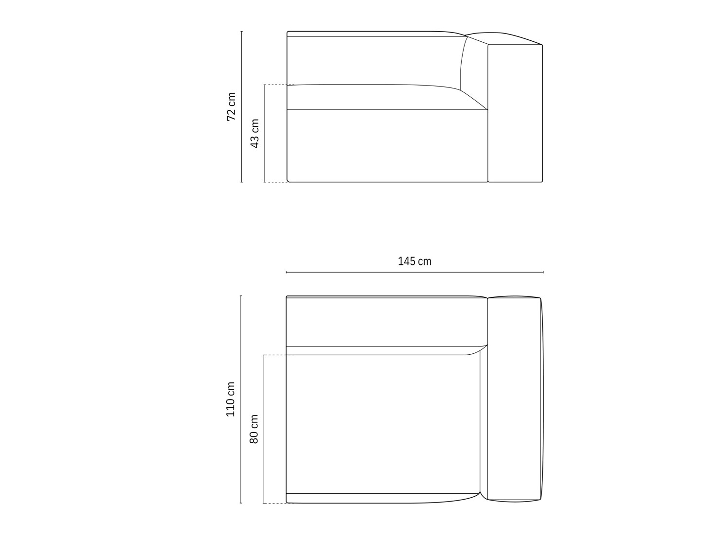 Modulinė sėdimoji dalis Sonsore 107 (Liberty 18)
