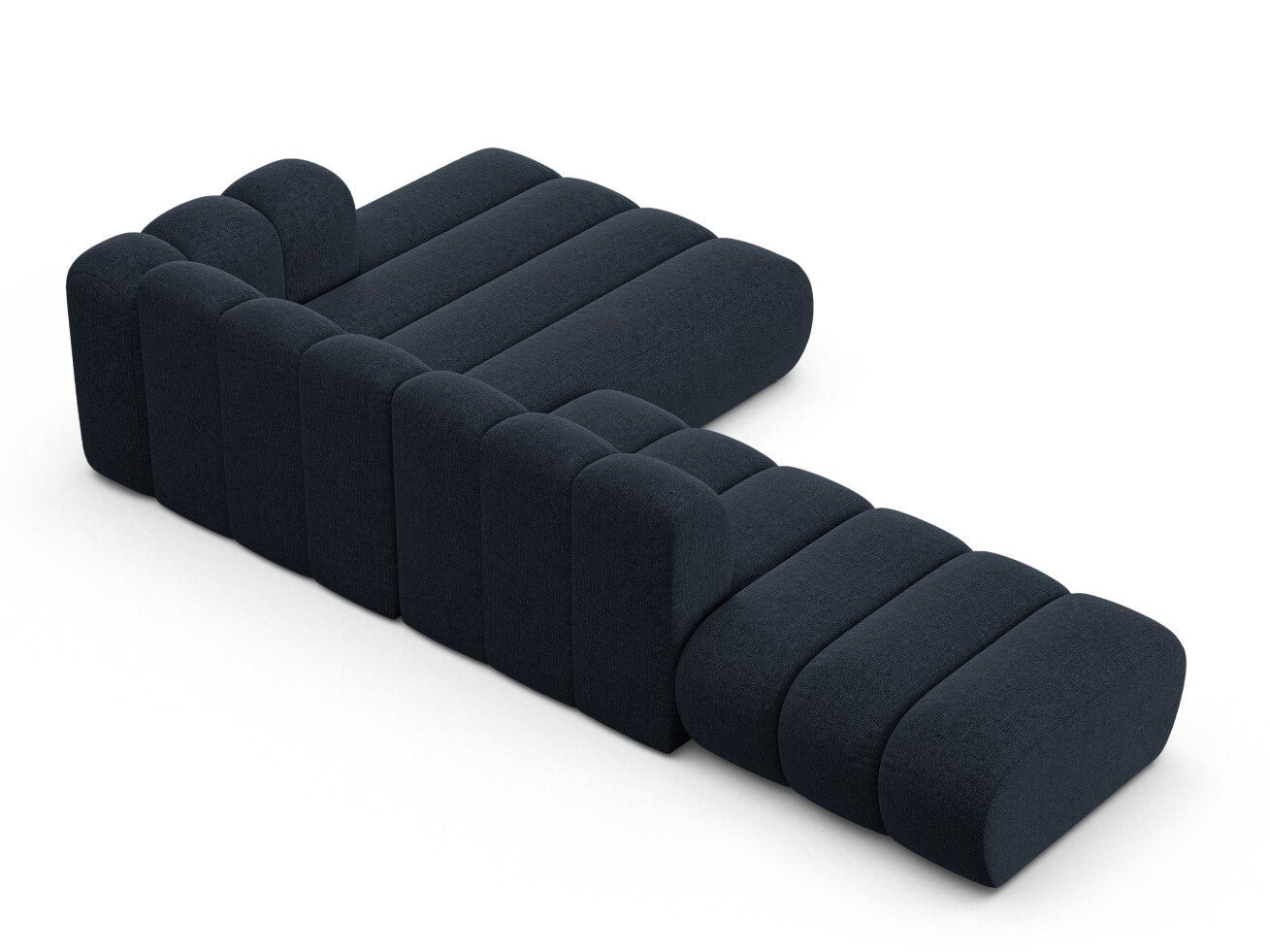 Modulinis minkštas kampas Cirleve 105 (Eden 16 Deep Mėlyna)
