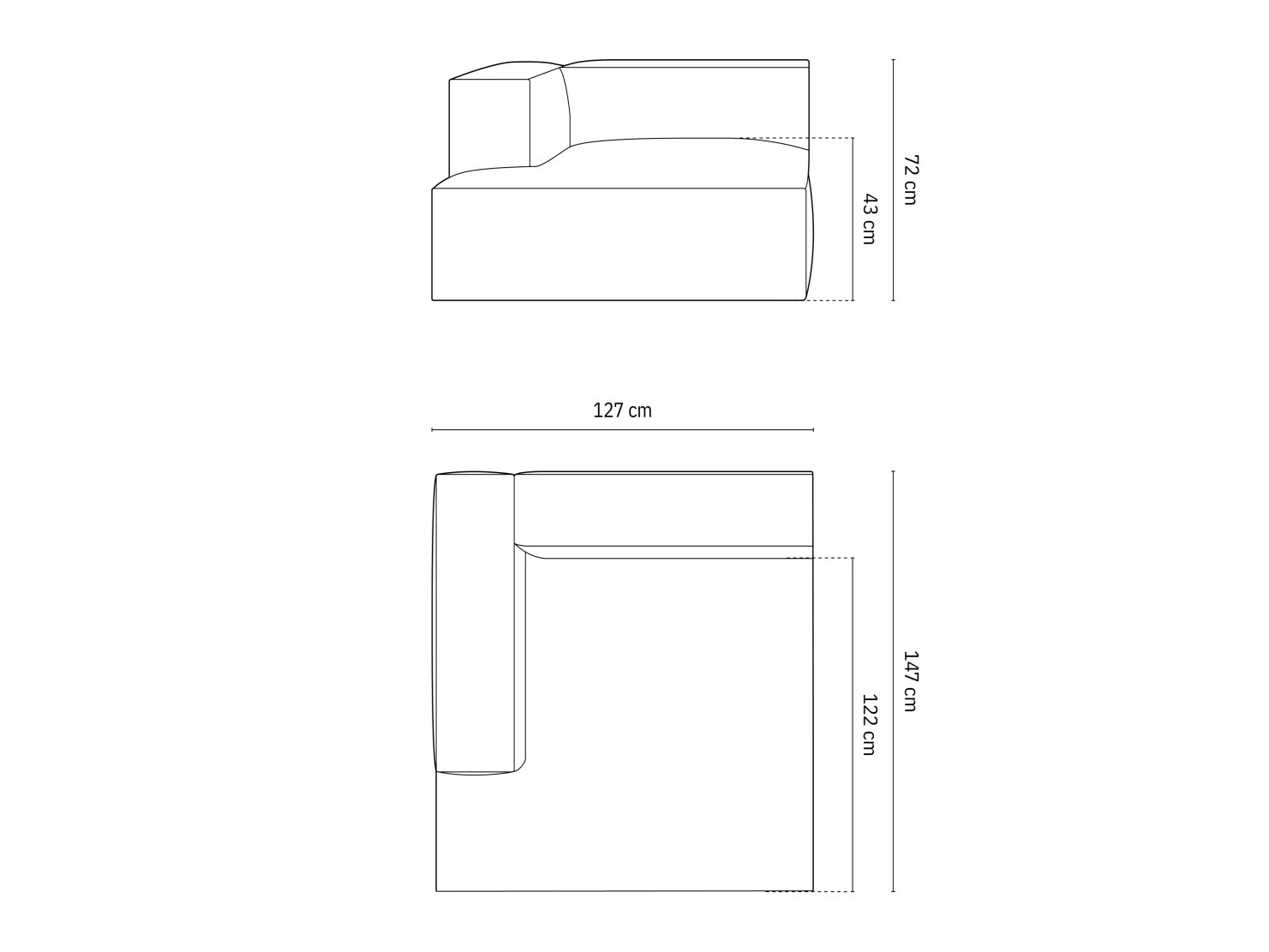 Modulinė sėdimoji dalis Sonsore 104 (Liberty 18)