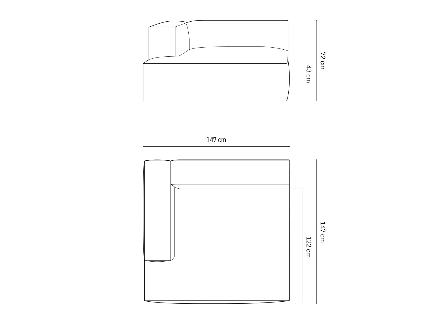 Modulinė sėdimoji dalis Sonsore 105 (Liberty 18)