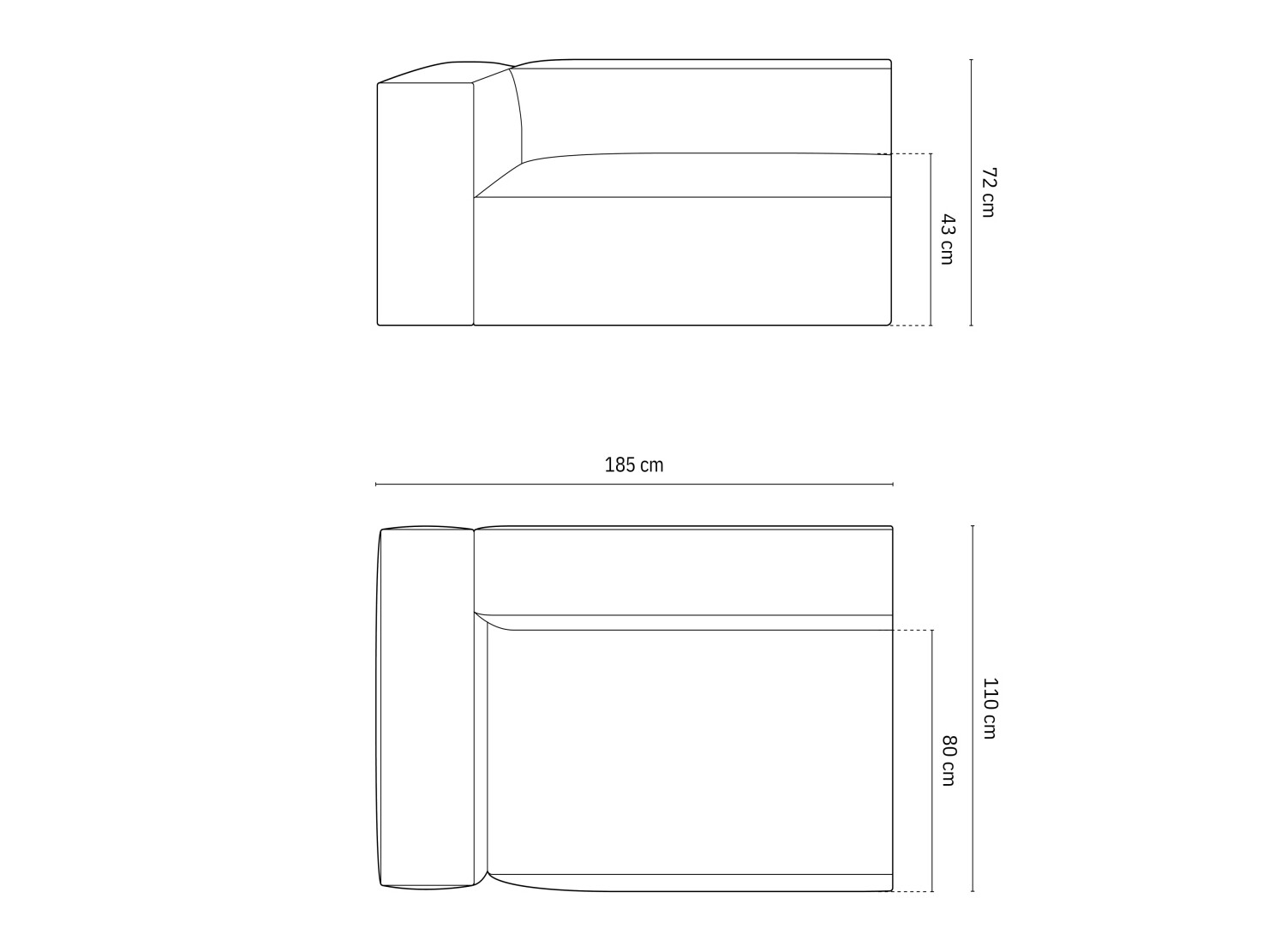 Modulinė sėdimoji dalis Sonsore 108 (Liberty 05)