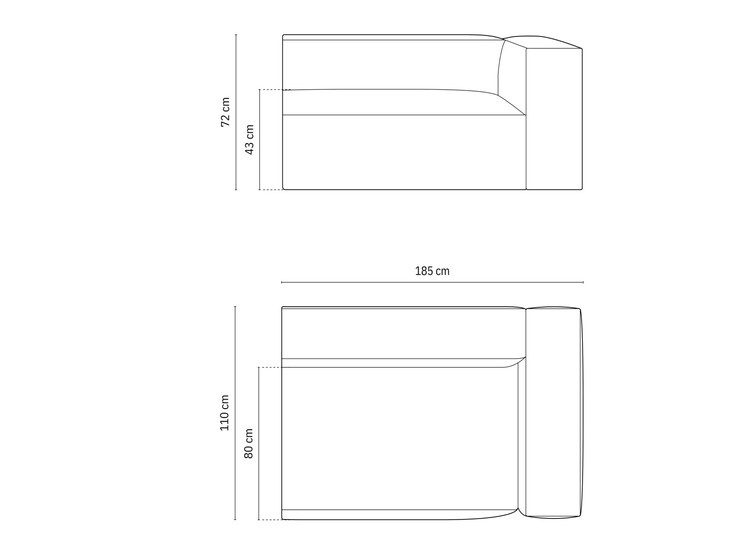 Modulinė sėdimoji dalis Sonsore 108 (Liberty 18)