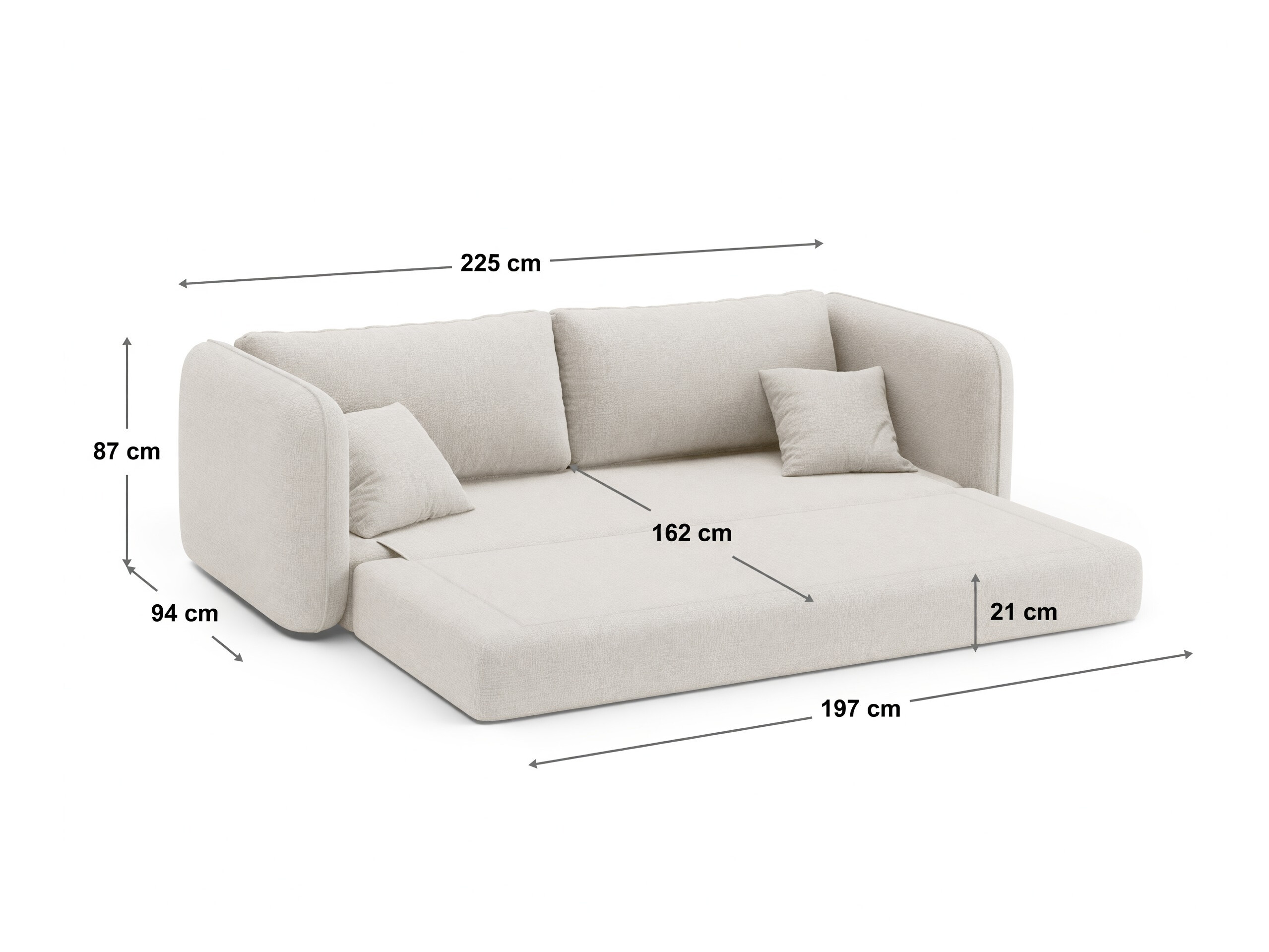 Sofa lova Beckley 358 (Moly 02)