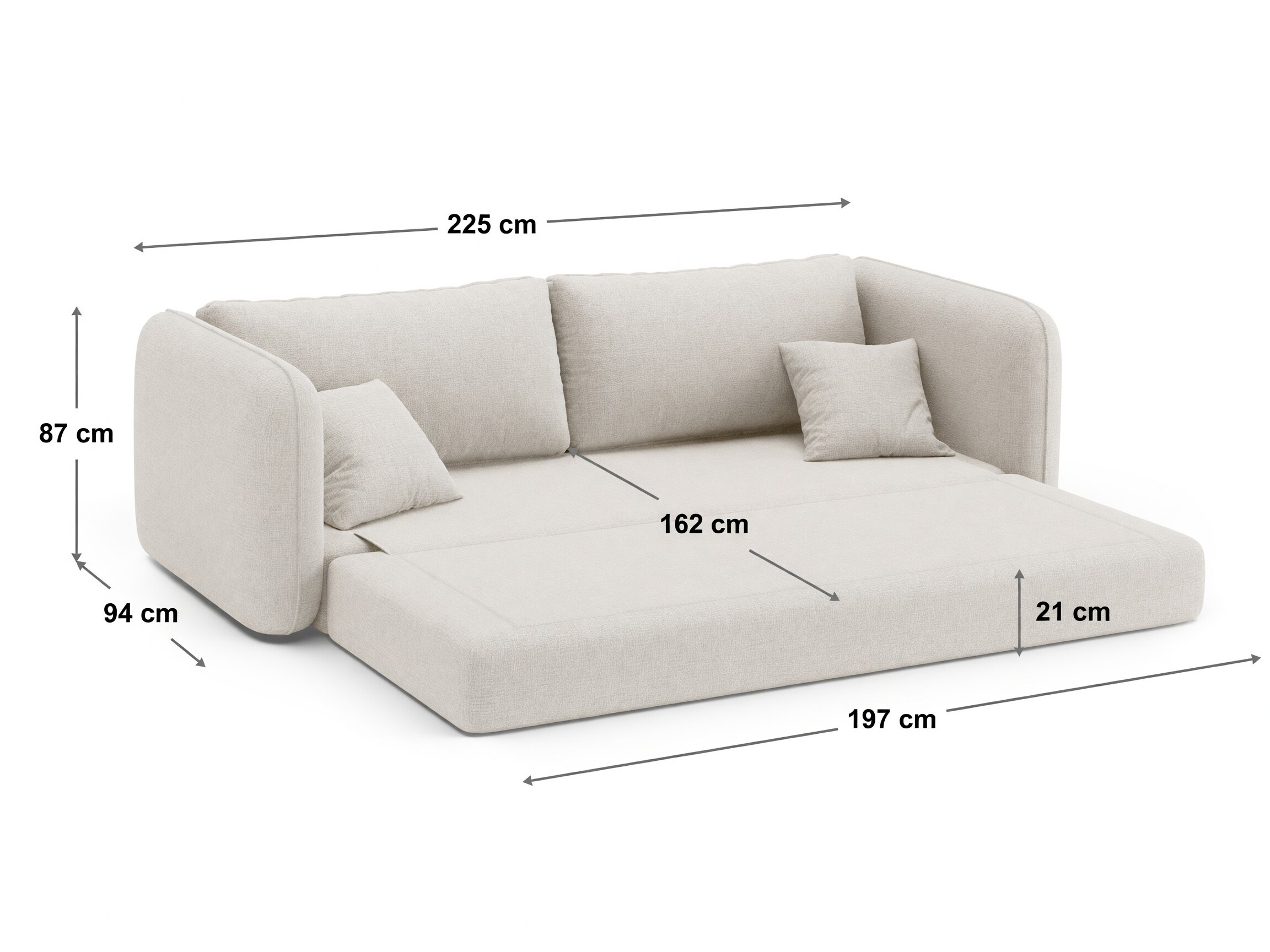 Sofa lova Beckley 358 (Salvador 14)