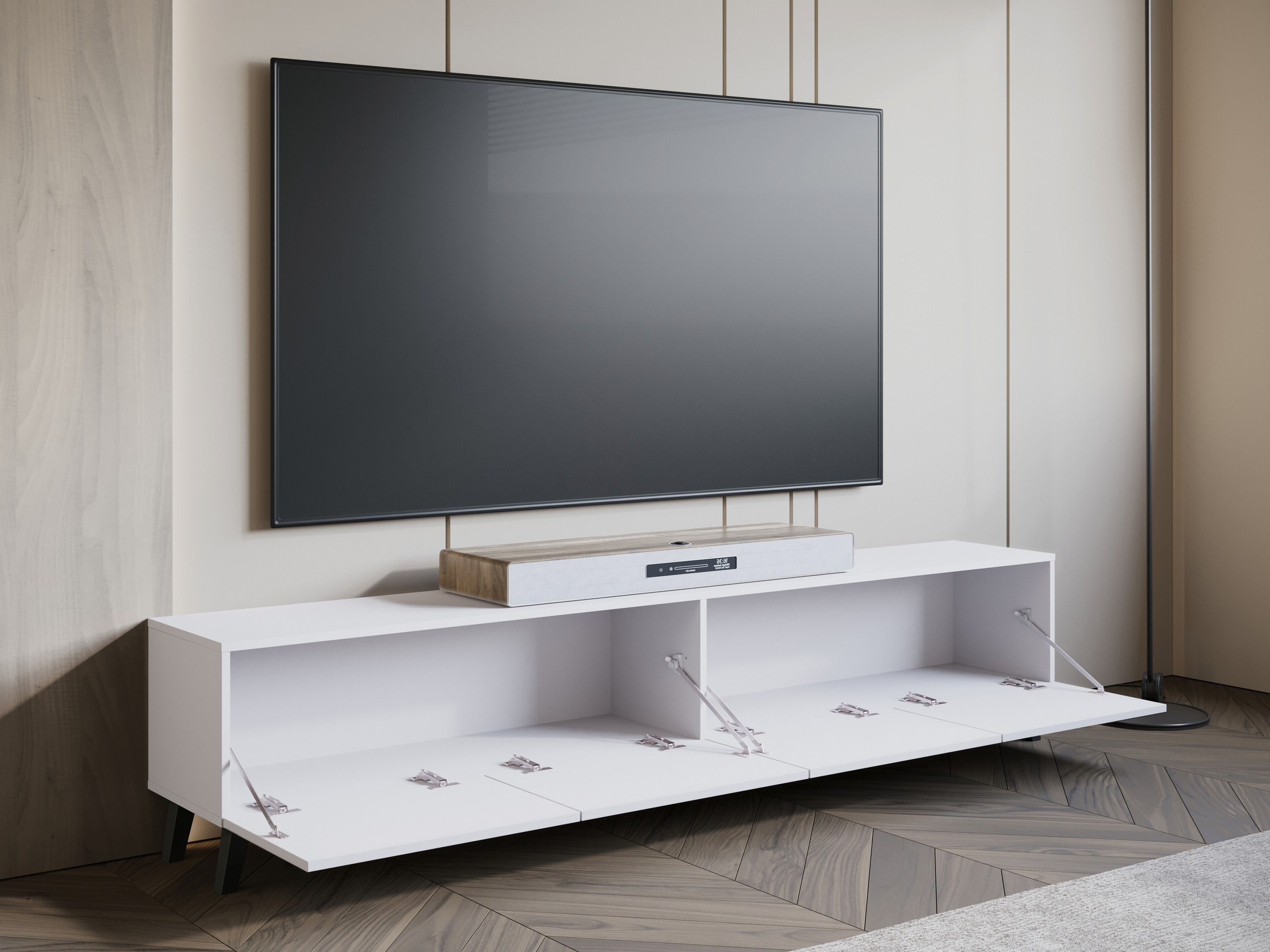 TV staliukas Levtive 101 (Balta)