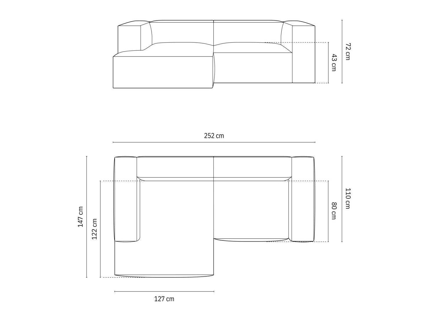 Modulinis minkštas kampas Beckley F119 (Paris Cream)