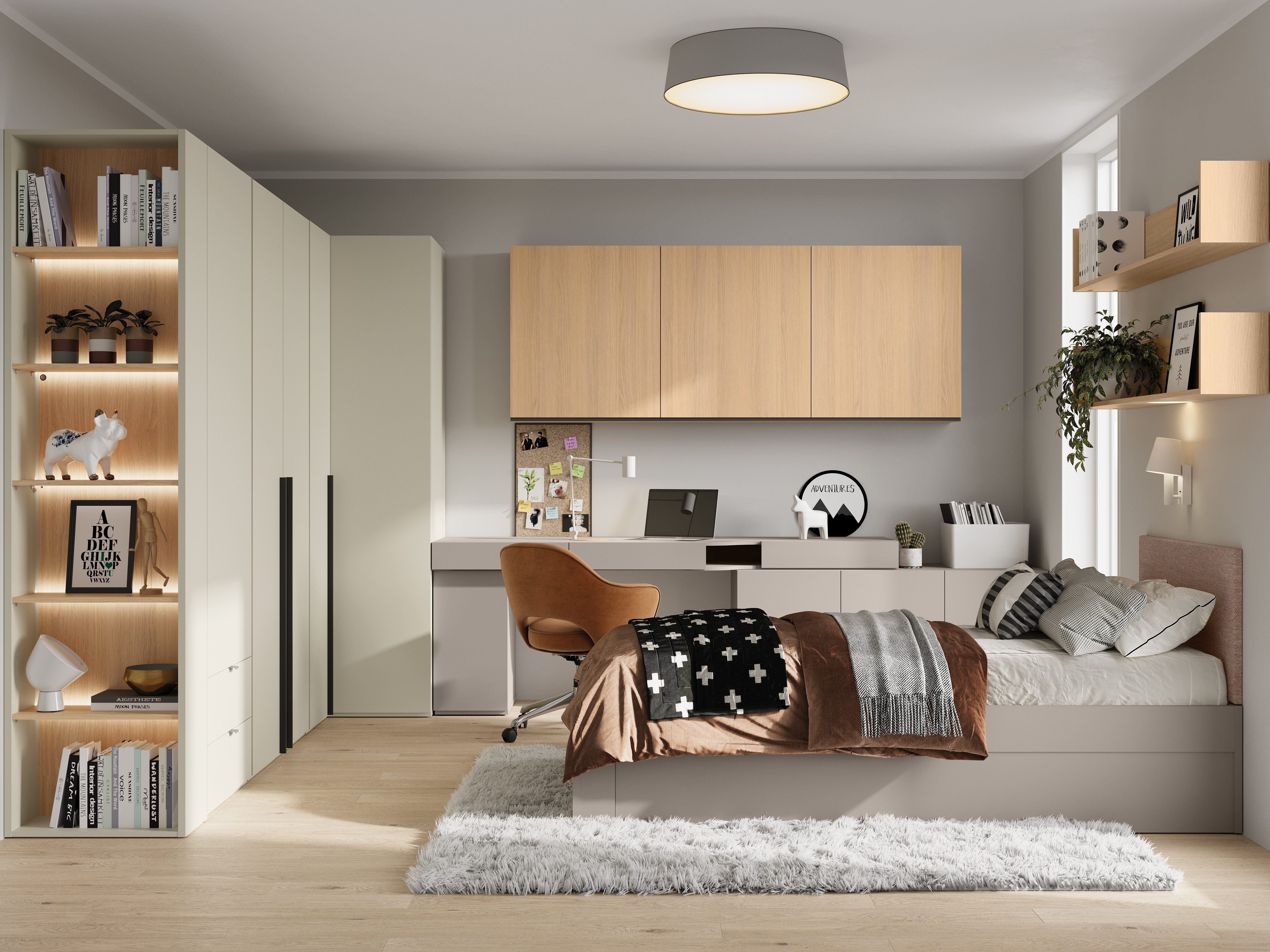Kampinė spinta ST8779 su pažeista pakuote