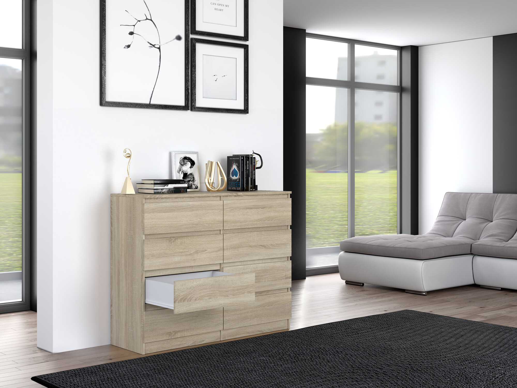 Komoda ST8777 su pažeista pakuote