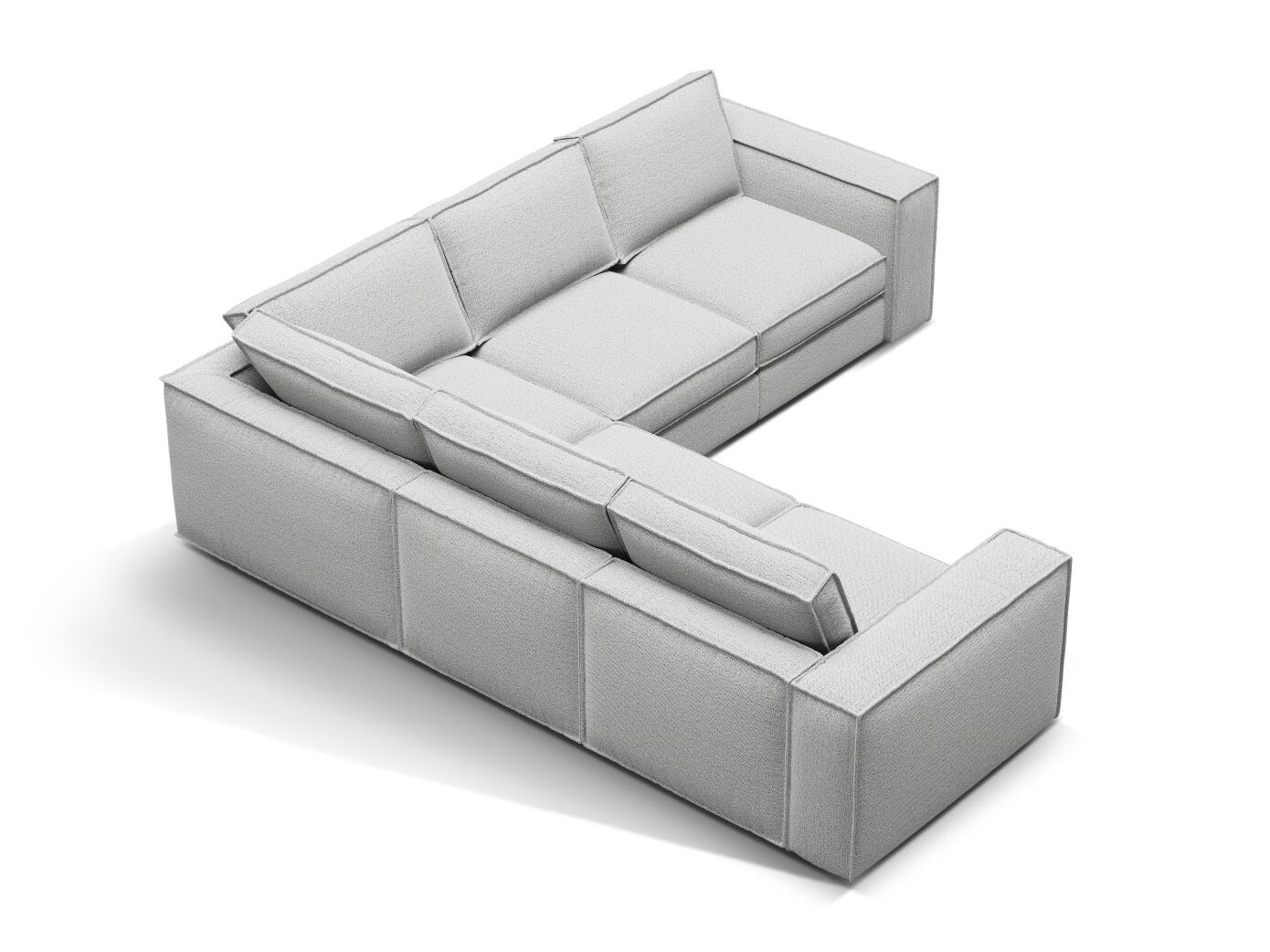 Modulinis minkštas kampas Dalodei 113 (Babel Light grey)