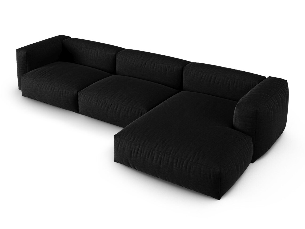 Modulinis minkštas kampas Sorcoro 121 (Boston Black)