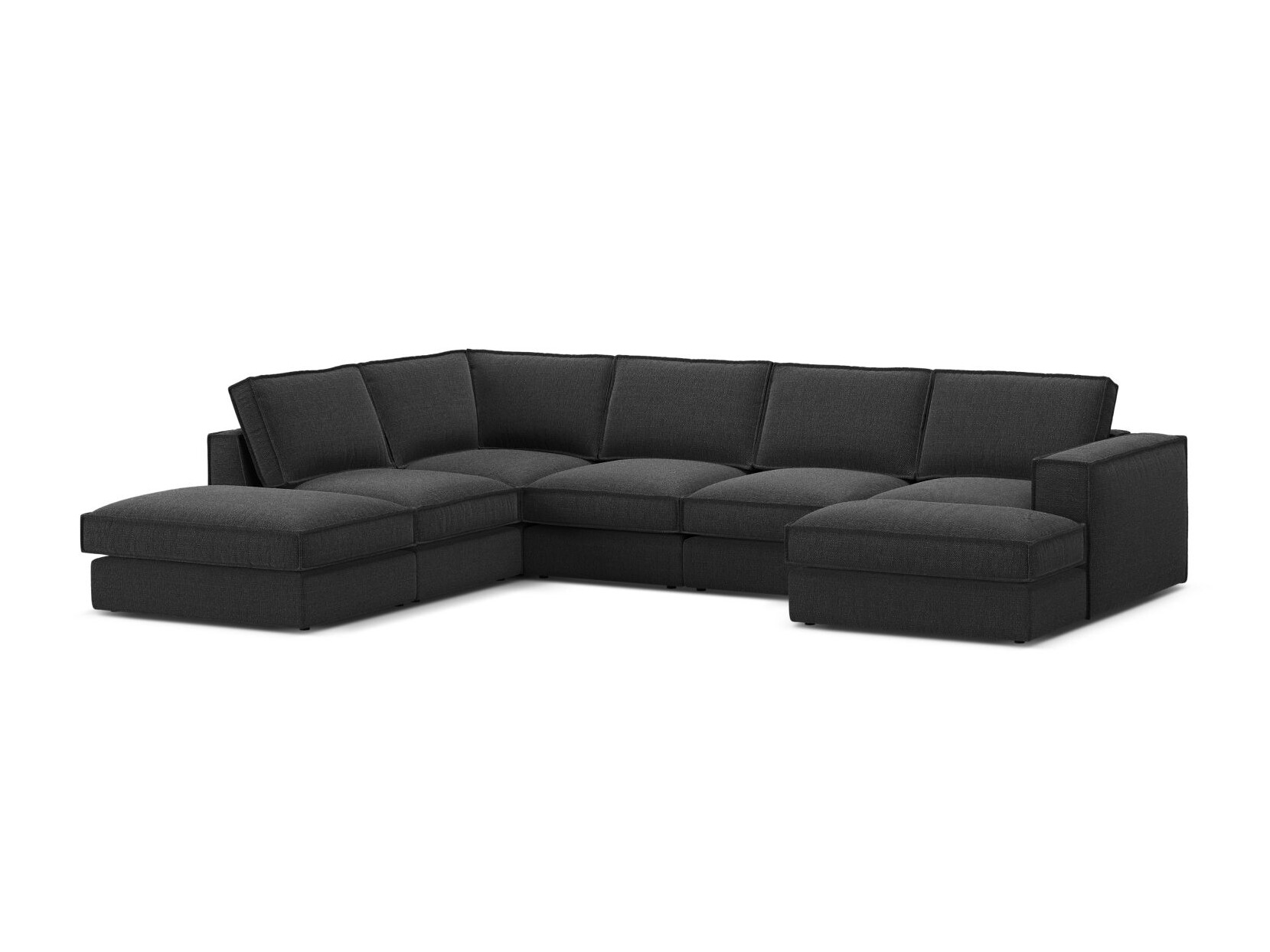 Modulinis minkštas kampas Dalodei 114 (Babel Black)