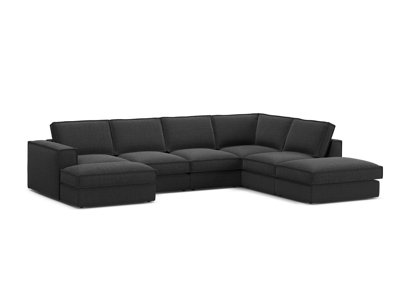 Modulinis minkštas kampas Dalodei 114 (Babel Black)