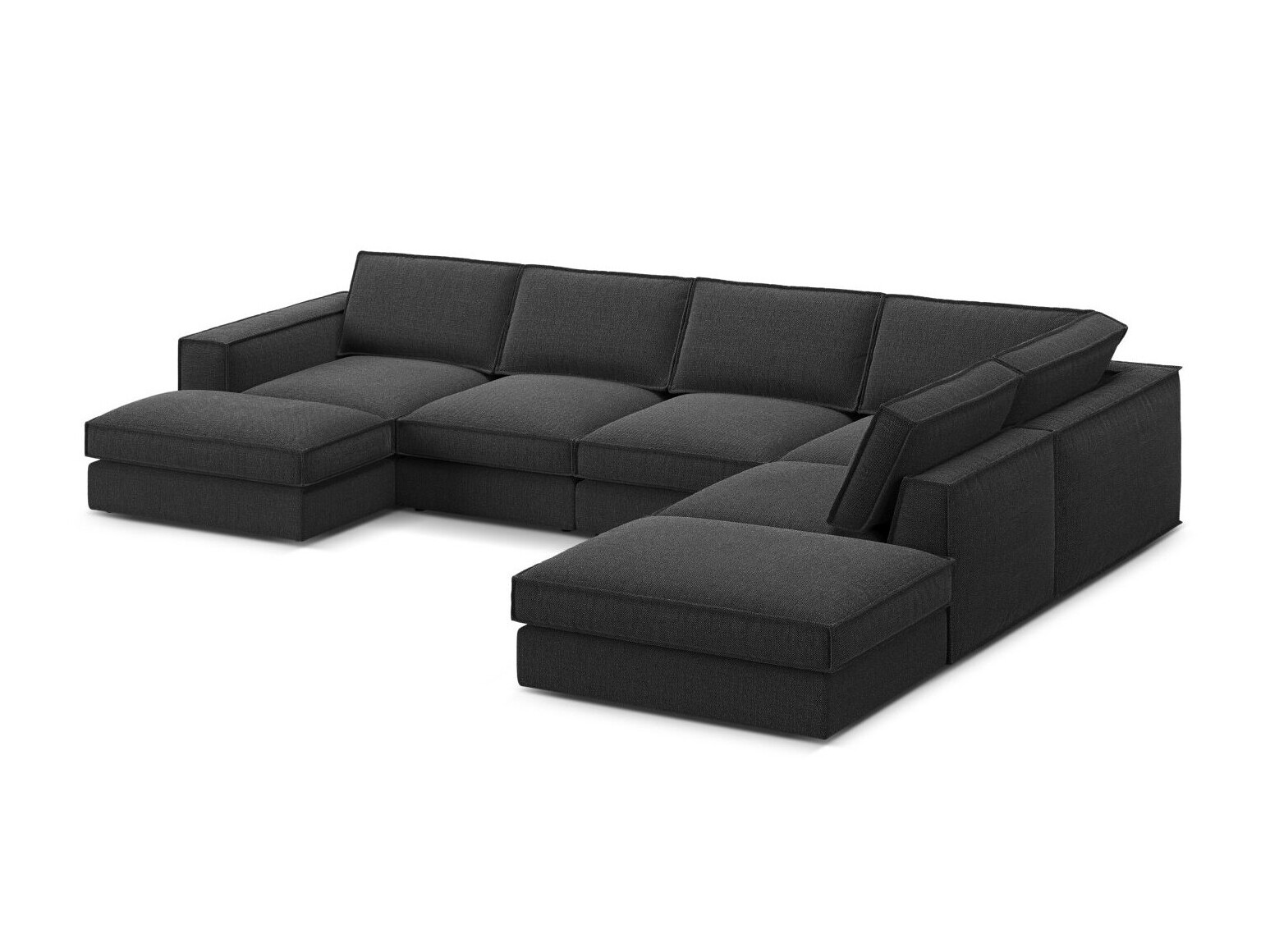 Modulinis minkštas kampas Dalodei 114 (Babel Black)