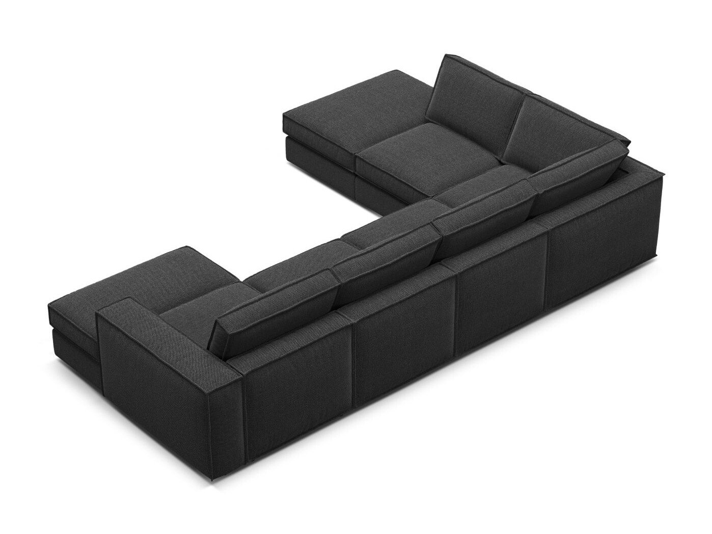 Modulinis minkštas kampas Dalodei 114 (Babel Black)