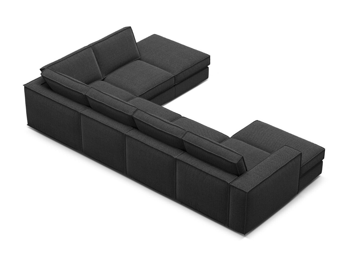 Modulinis minkštas kampas Dalodei 114 (Babel Black)