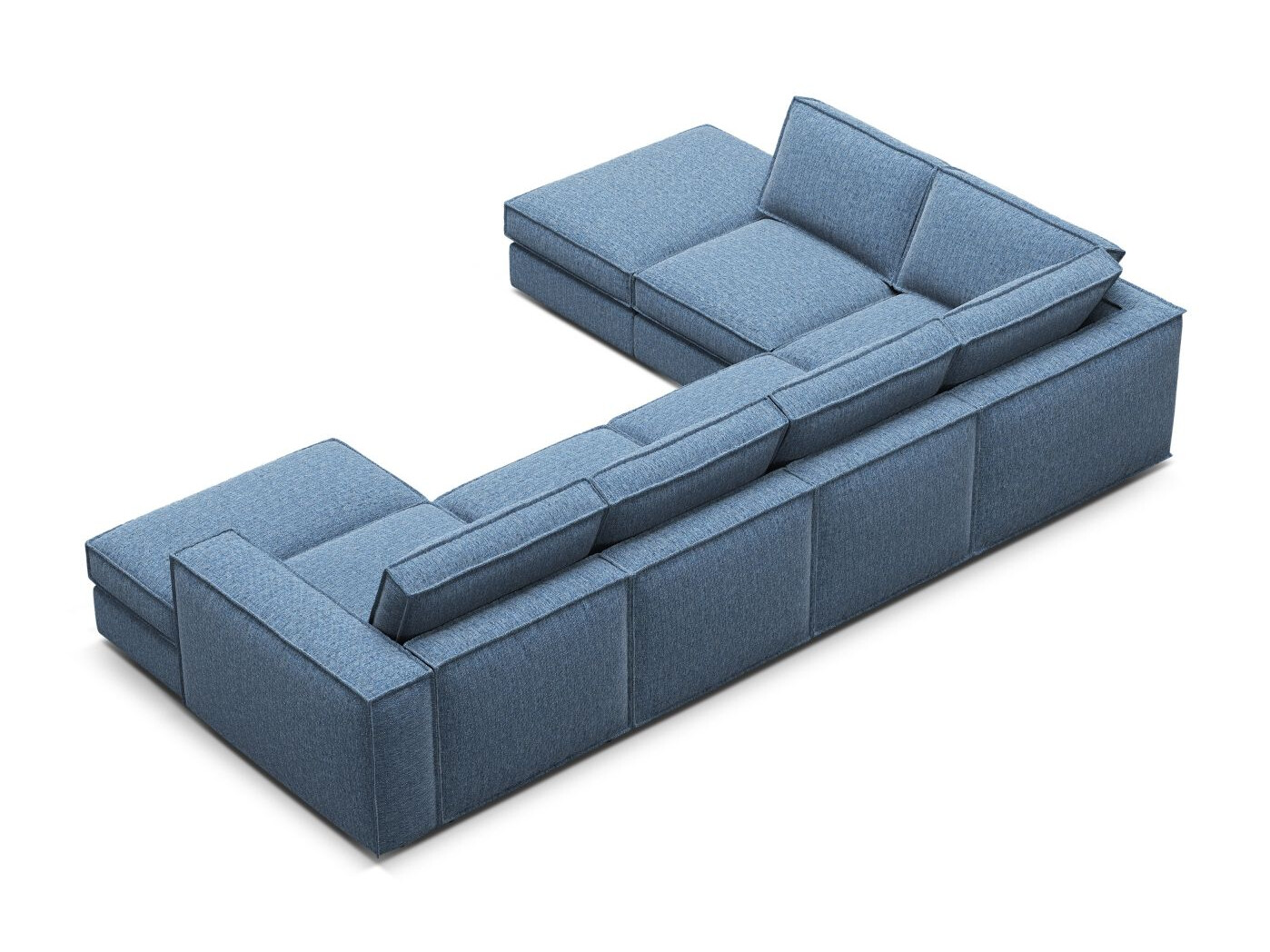 Modulinis minkštas kampas Dalodei 114 (Babel Blue)
