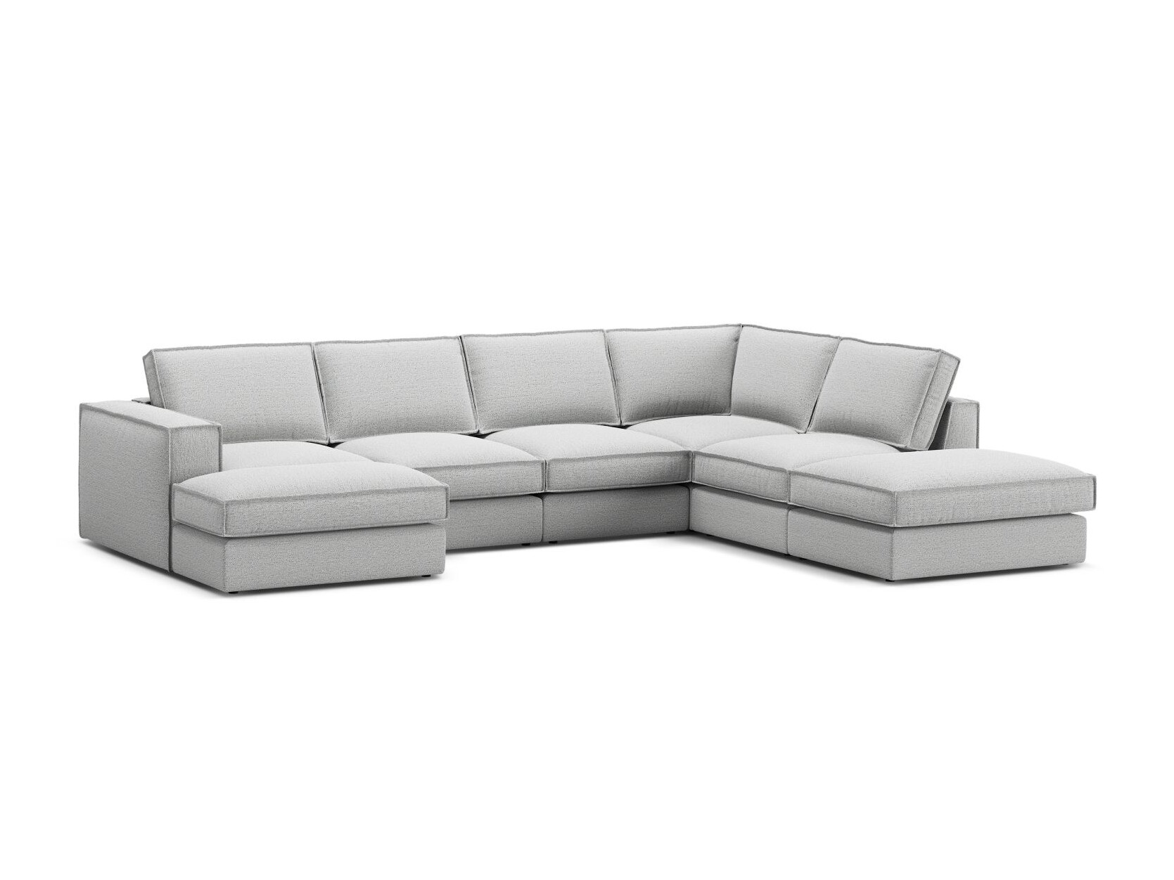 Modulinis minkštas kampas Dalodei 114 (Babel Light grey)