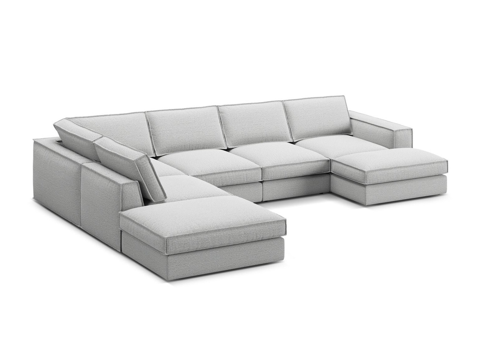 Modulinis minkštas kampas Dalodei 114 (Babel Light grey)