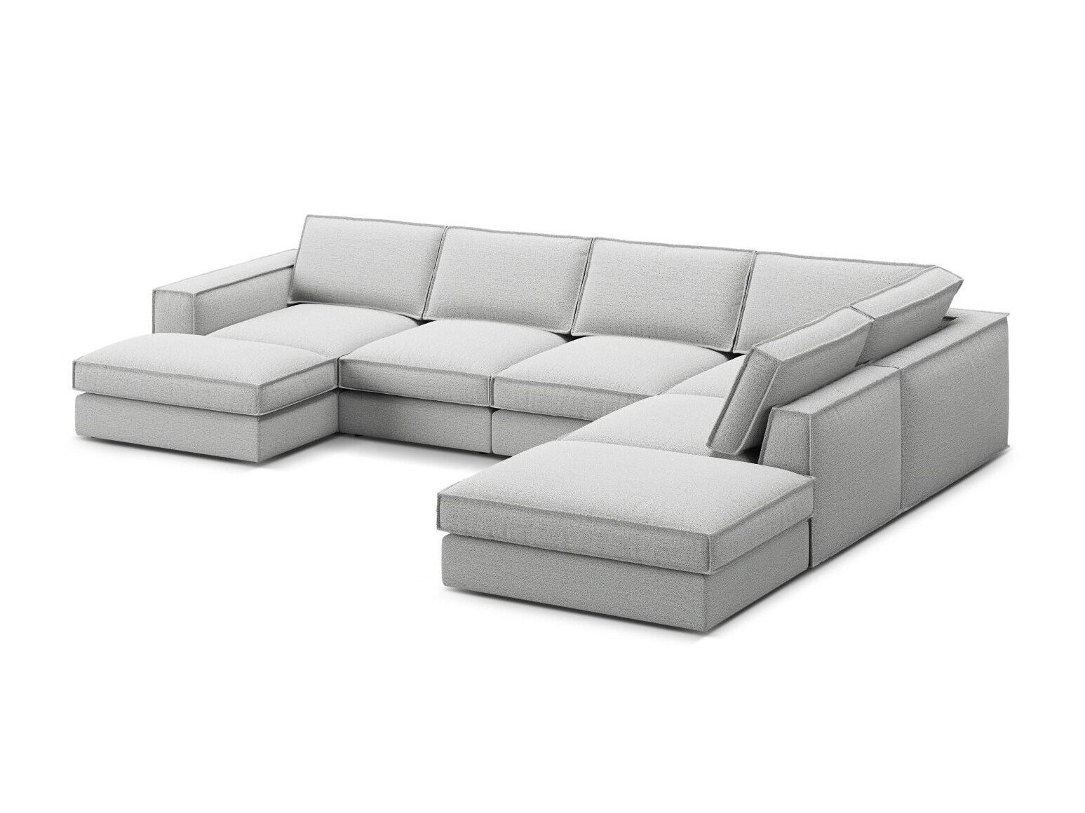 Modulinis minkštas kampas Dalodei 114 (Babel Light grey)