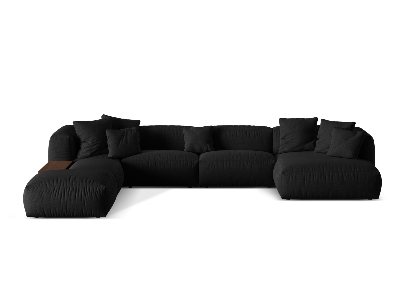 Modulinis minkštas kampas Sorcoro 124 (Boston Black)